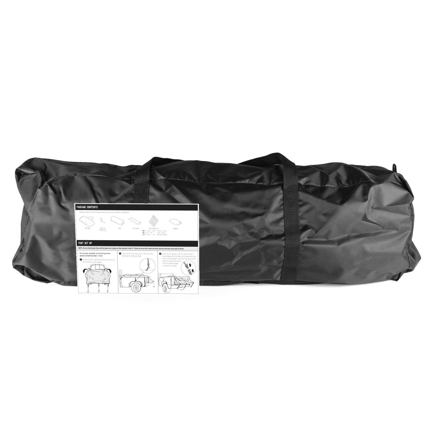 2-Person Pickup Truck Tent 6.4’-6.7’ Portable Truck Bed Tent with Removable  Rainfly & Carrying Bag