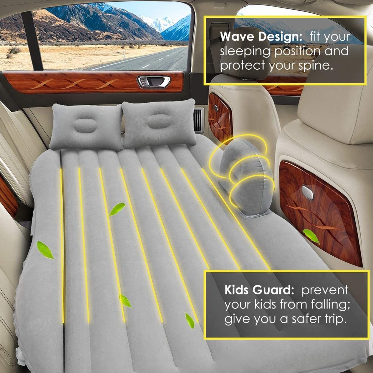 Blow up bed for back of car best sale