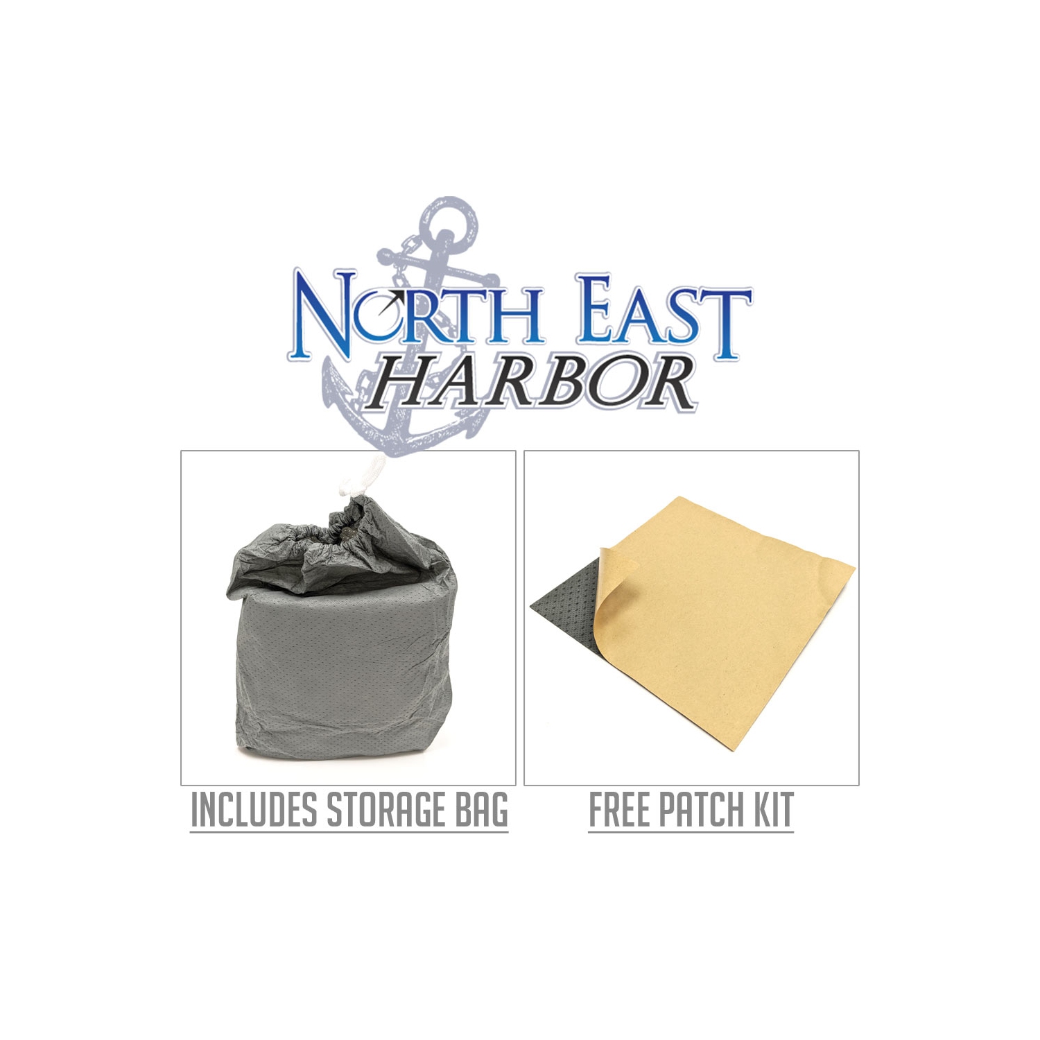 North East Harbor Square Fire Pit Cover Outdoor Patio - 32"L x 32"W x 24"H - Breathable Material, Sunray Protected, and Weather Resistant Storage
