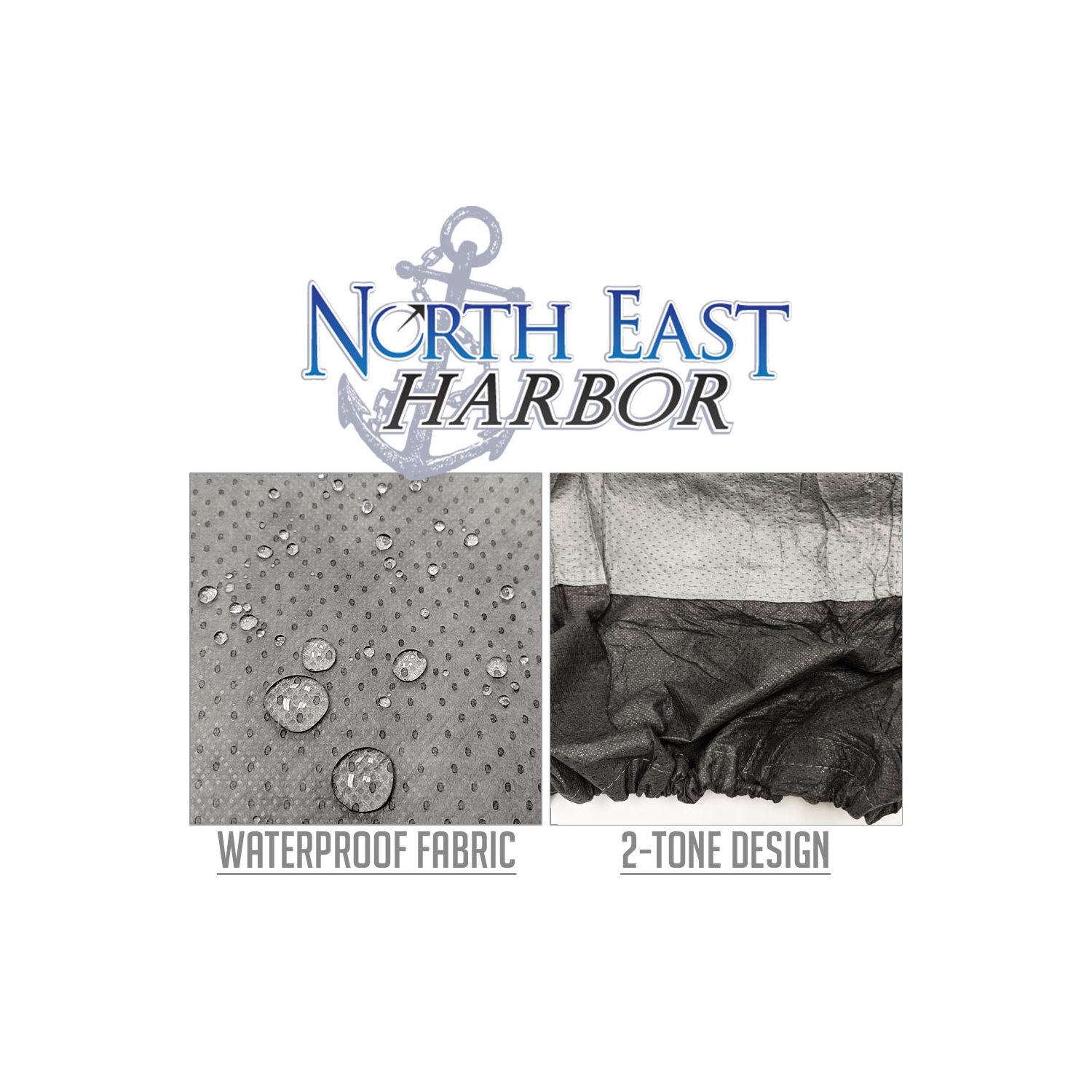 North East Harbor Outdoor Patio Chiminea Cover - 25" Diameter x 65" Height - Breathable Material, Sunray Protected, and Weather Resistant Storage