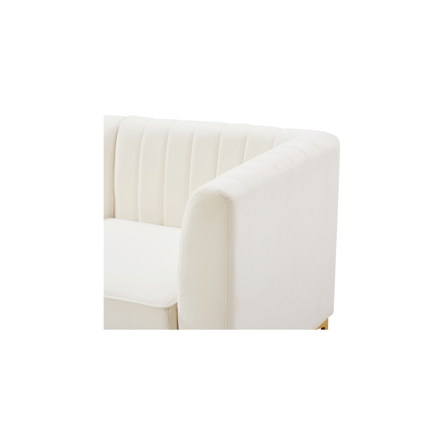 Meridian Furniture Alina Cream Velvet Modular Sofa