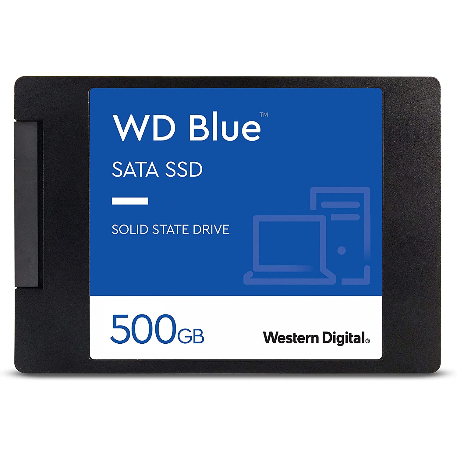 WD 500GB Blue 3D NAND Internal PC SSD - SATA III 6 Gb/s, 2.5"/7mm, Up to 560 MB/s
