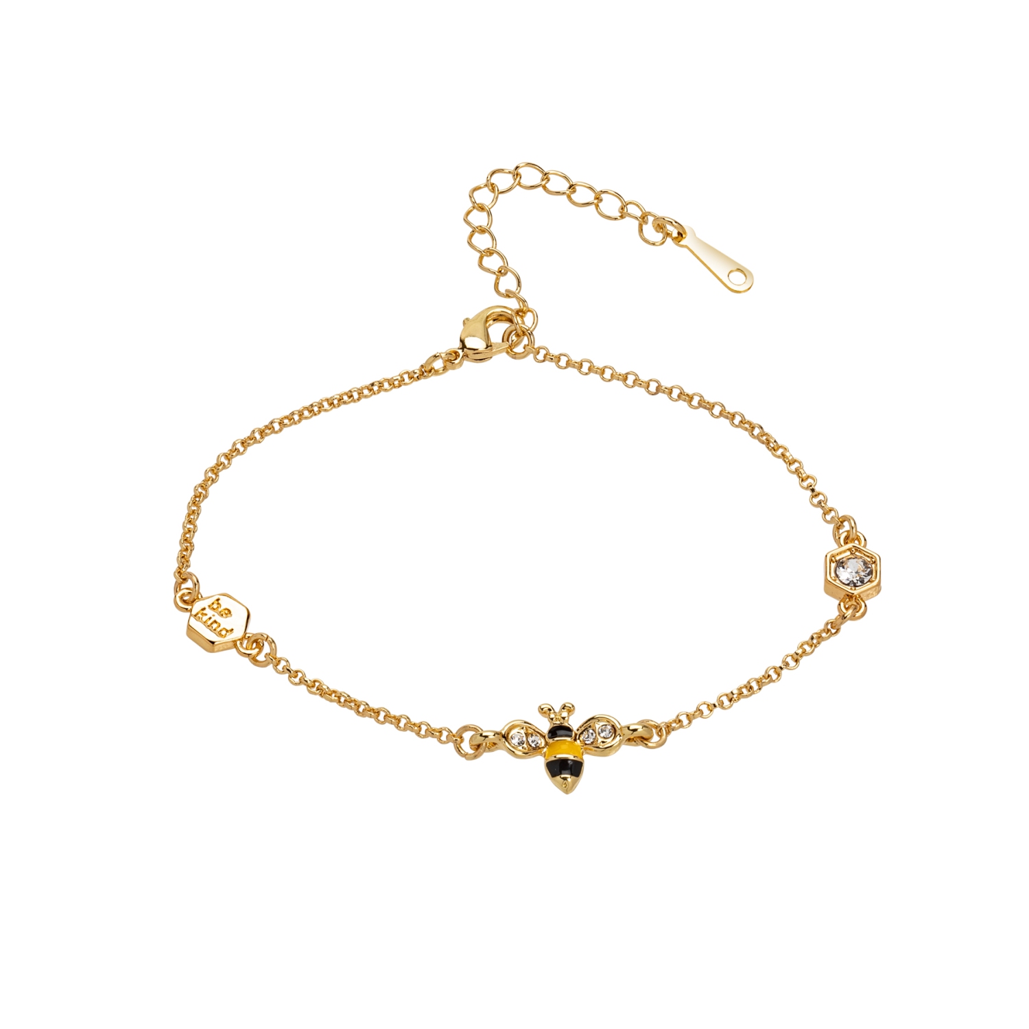 Bracelet classique cristal autrichien en forme d’abeille de Calla - sur carte des Fêtes