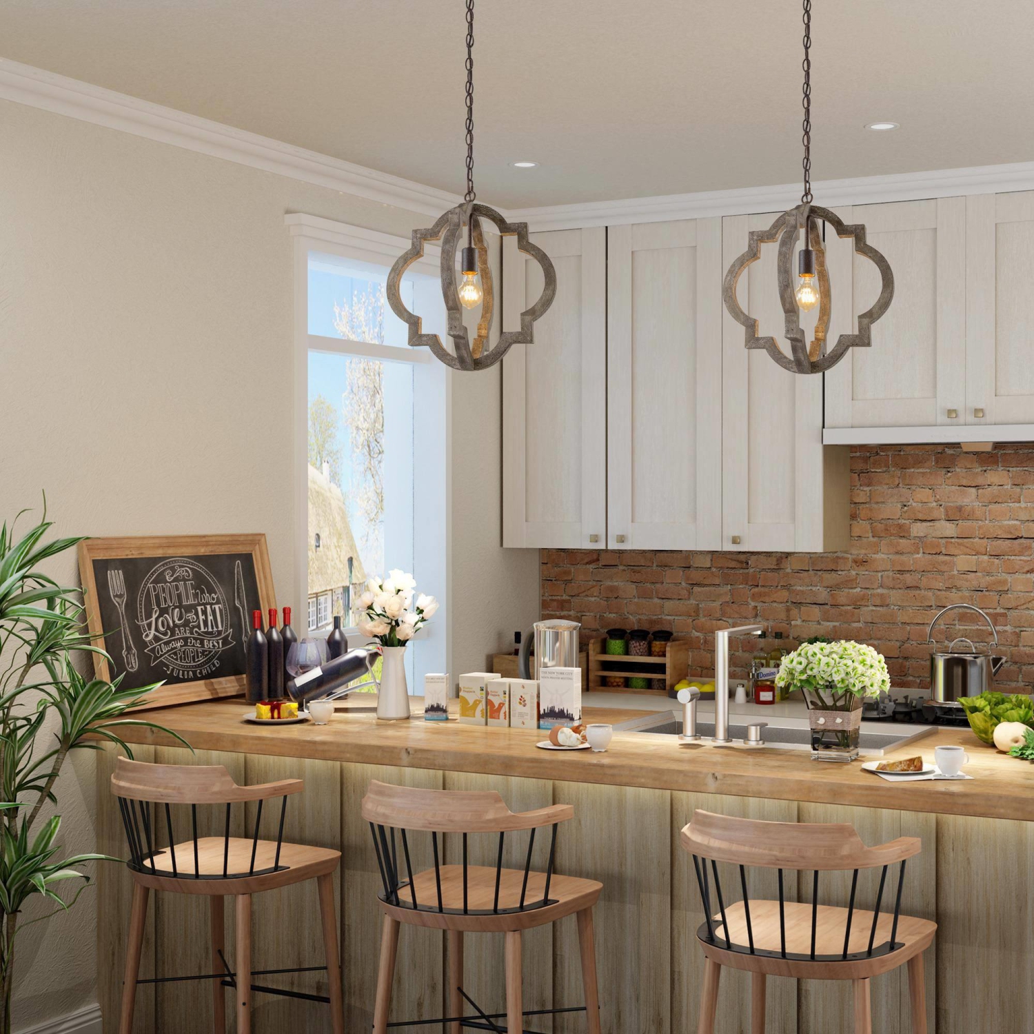 Lampe suspendue Globe à 1 lampe