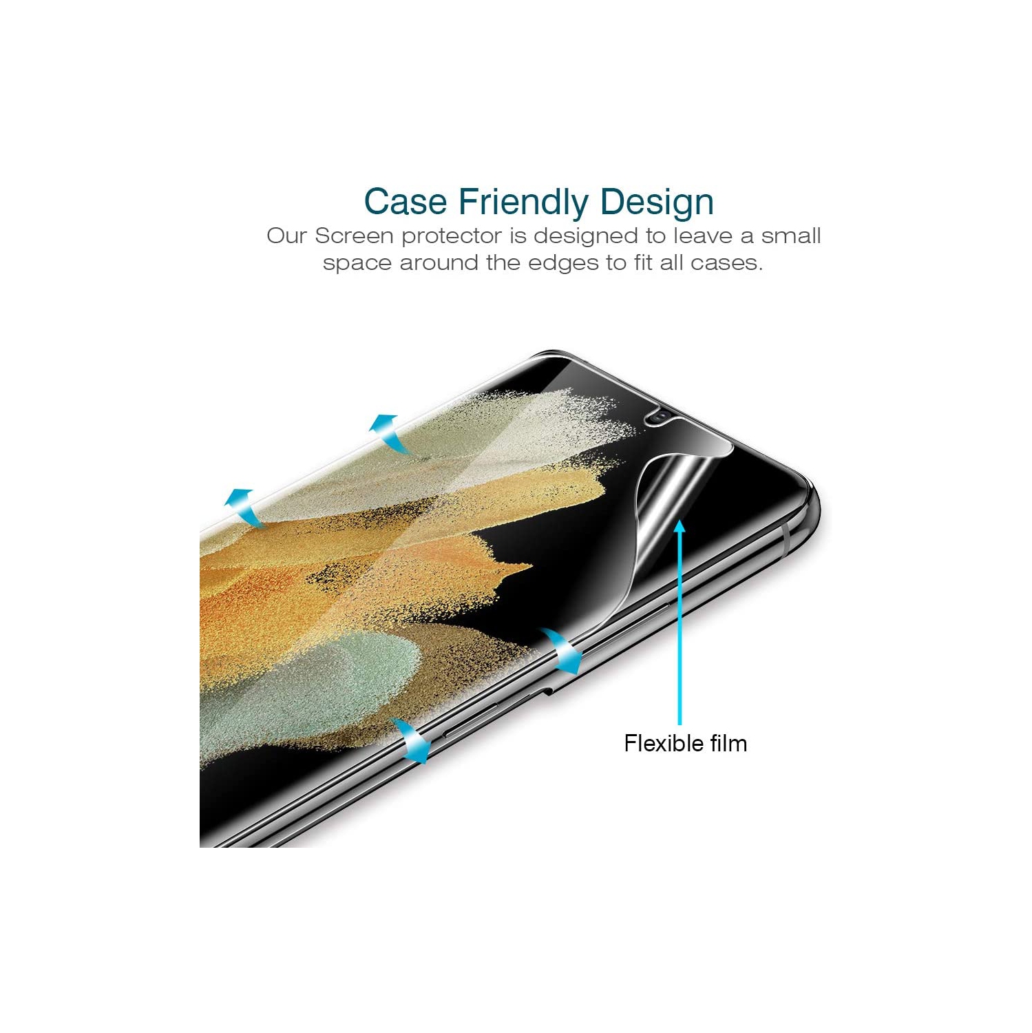 SuperShield 3 Pack Screen Protector for Samsung Galaxy S21 FE 5G, Full Coverage Soft TPU Protective Film, Anti-Glare HD Ultra Clear No-Bubble Anti