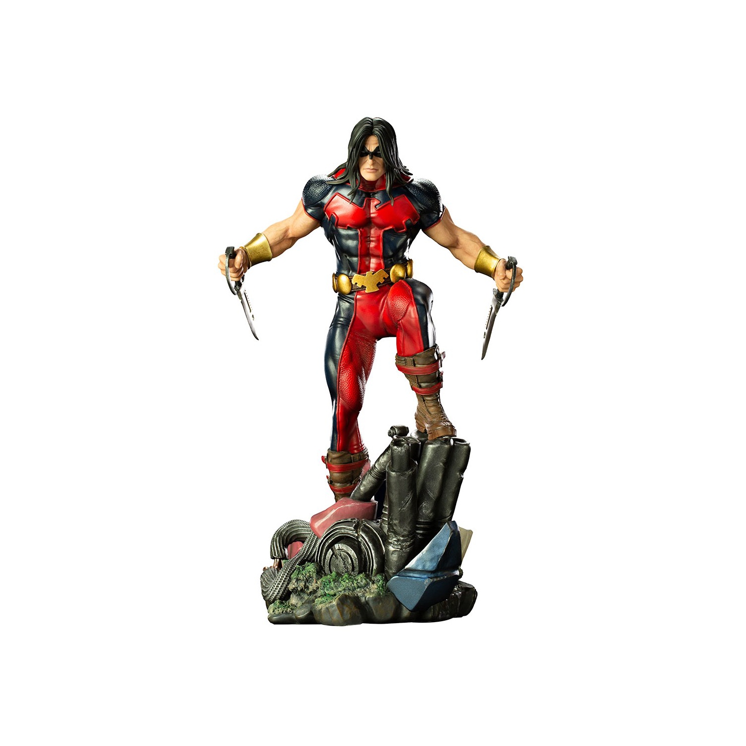 Warpath Marvel Comics X-Men 1:10 Scale Battle Diorama 10.2" Statue