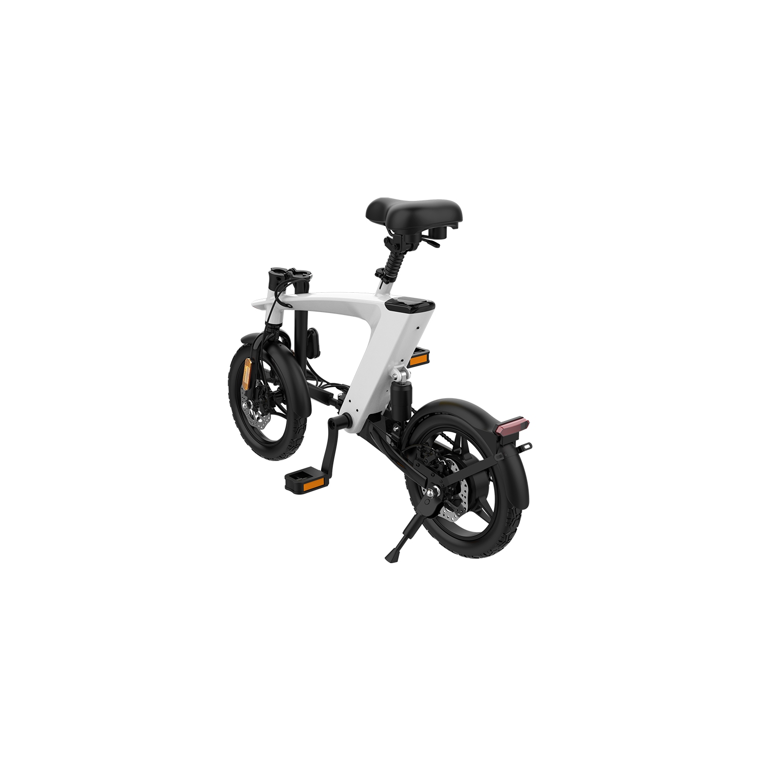 HX H1 Fly Fish 14 Inch Foldable E-Bike, Light Weight, LCD Display, Dual Suspension, 36V 10Ah Large Battery, 25KM/H Speed, Up to 75KM Range with Padel