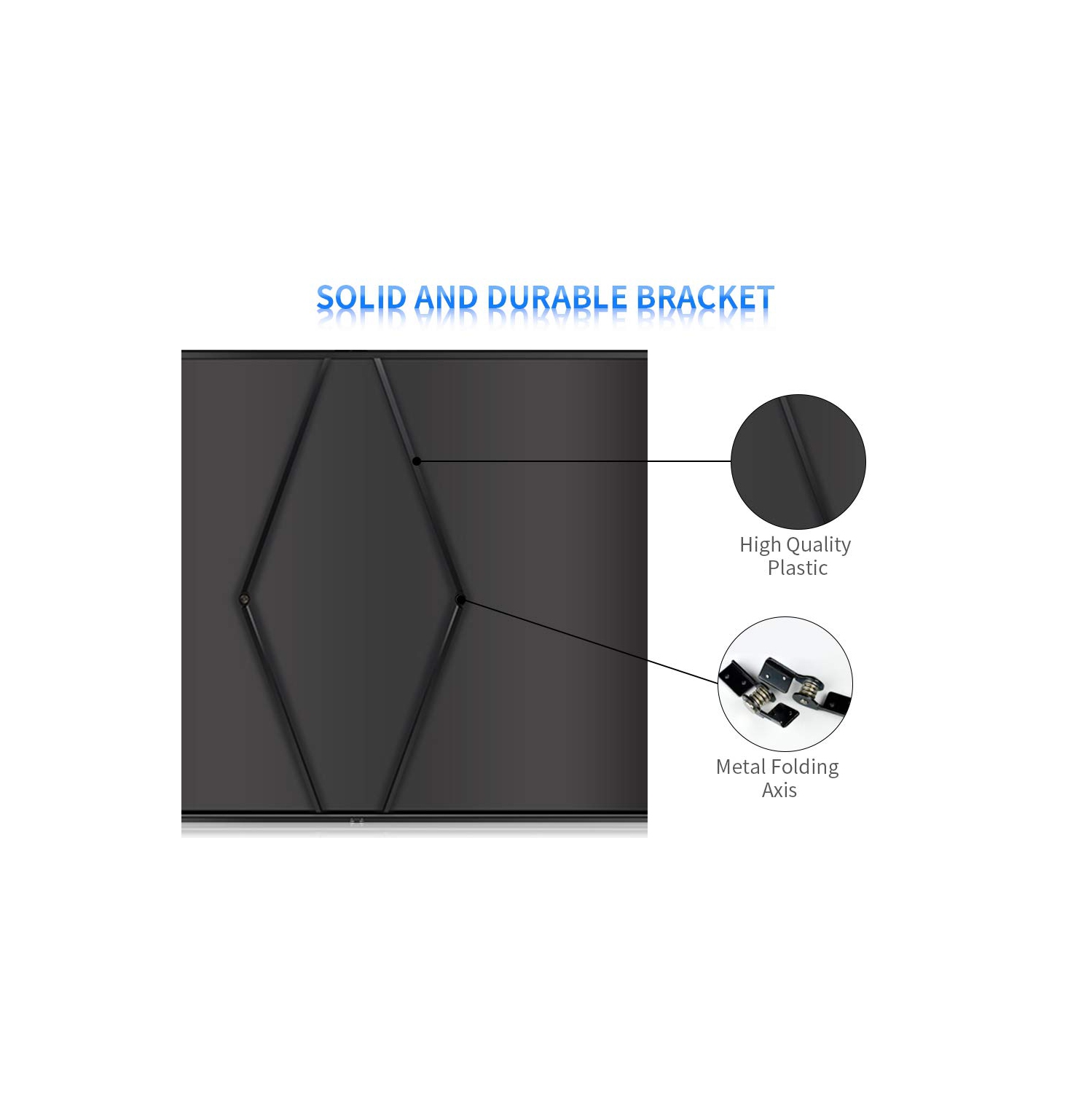 50-inch 4:3 Mobile Screen Table Top Portable Projector Screen Projector Screen Floor-Standing Projection Screen for Office S