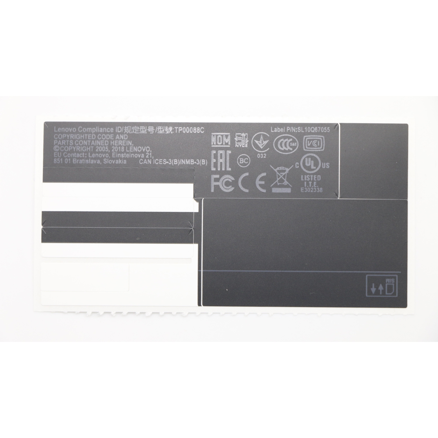 New Original Lenovo ThinkPad T480 Palmrest Cover Upper Case 01YR505