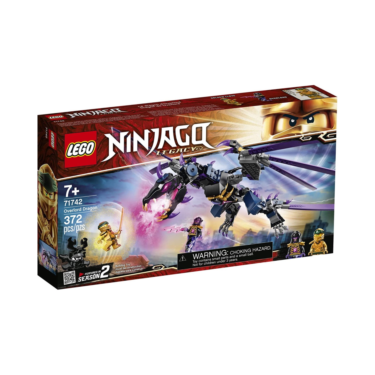 LEGO Ninjago Legacy: Overlord Dragon - 372 Piece Building Kit [LEGO, #71742, Ages 7+]