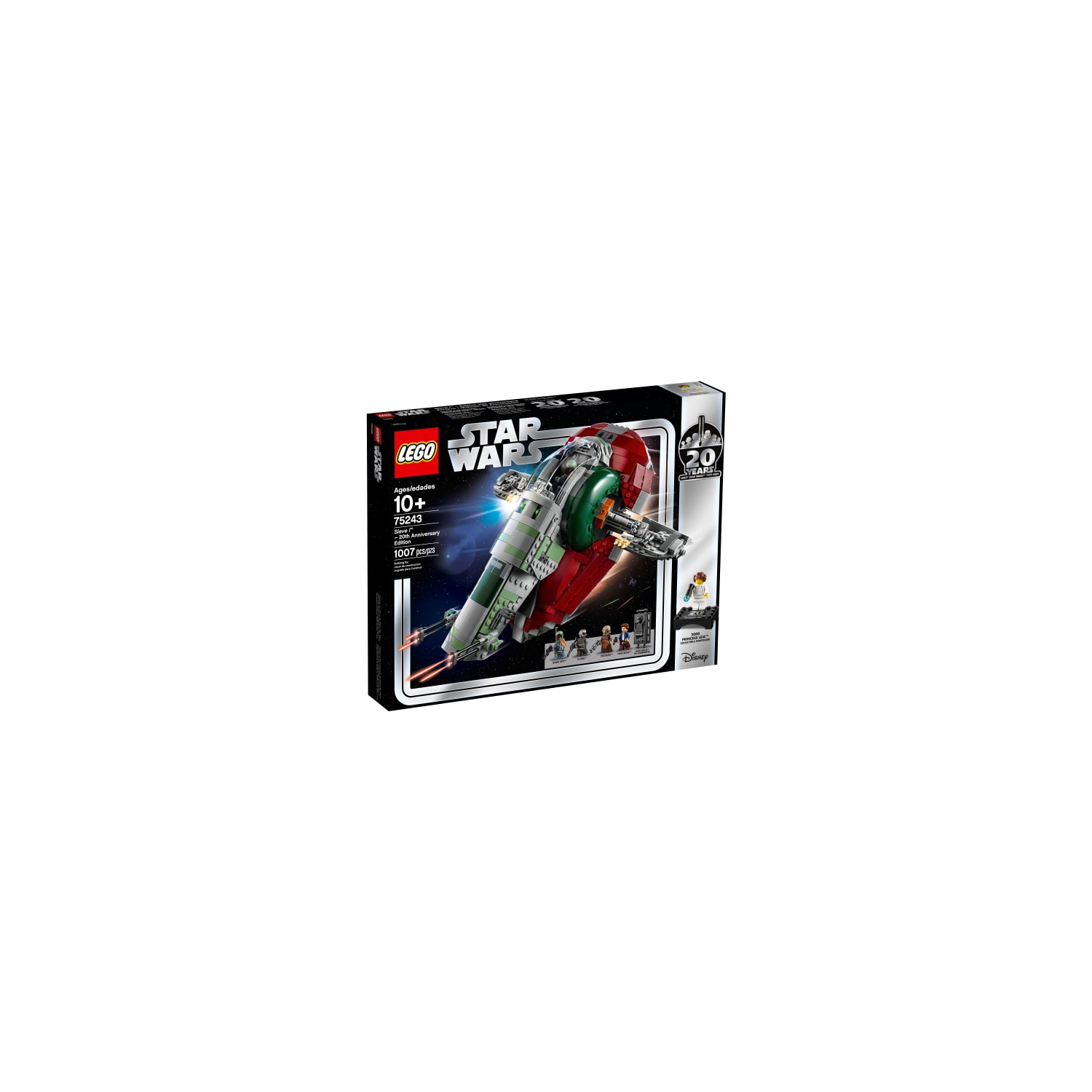 Lego Star Wars Slave l 20th Anniversary Edition 75243 Rotating Guns Self-Leveling Cockpit Display Stand Plastic Multicolor Building Kit