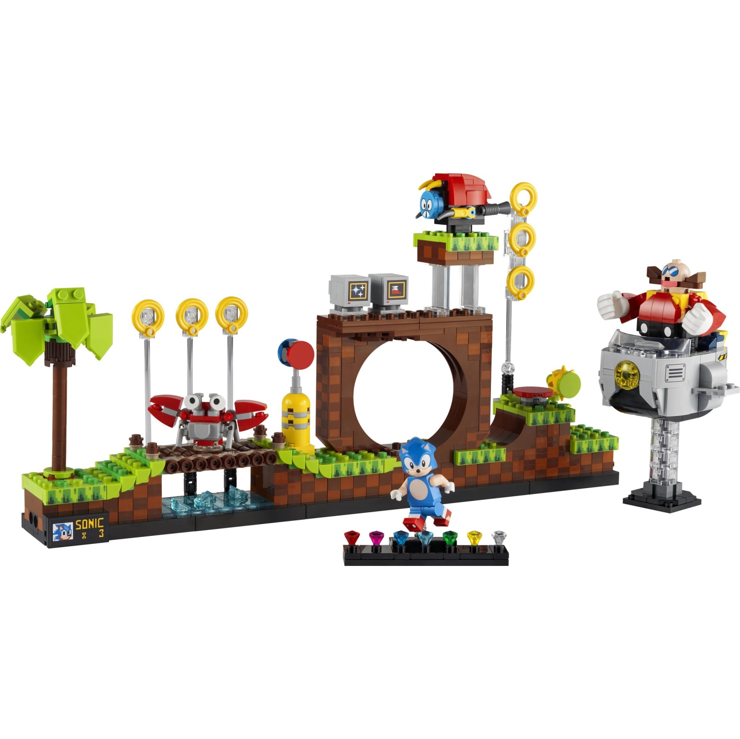 LEGO 21331 Ideas Sonic the Hedgehog Green Hill Zone 21331 Toy Building Kit
