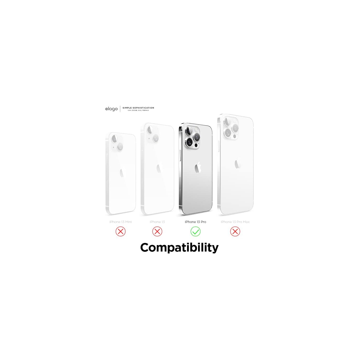 elago Compatible with iPhone 13 Pro Case, Liquid Silicone, Full Body Screen Camera Protective Cover, Shockproof, Slim Phone Case, Anti-Scratch Soft