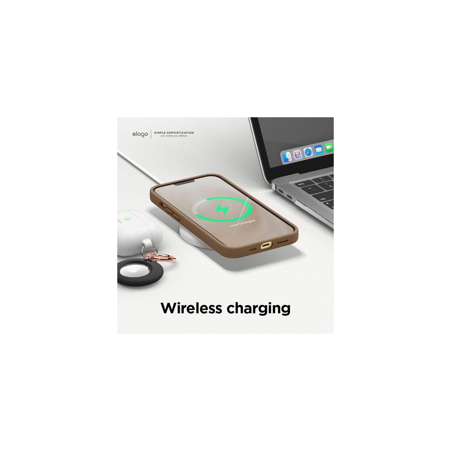 elago Compatible with iPhone 13 Pro Case, Liquid Silicone, Full Body Screen Camera Protective Cover, Shockproof, Slim Phone Case, Anti-Scratch Soft