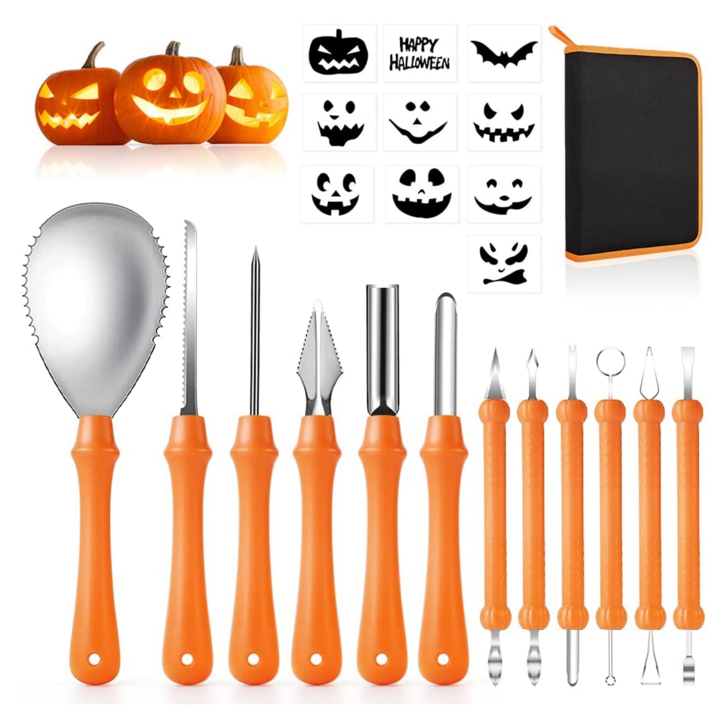 Ixir Halloween Pumpkin Carving Tools, JackOLanterns 11Piece
