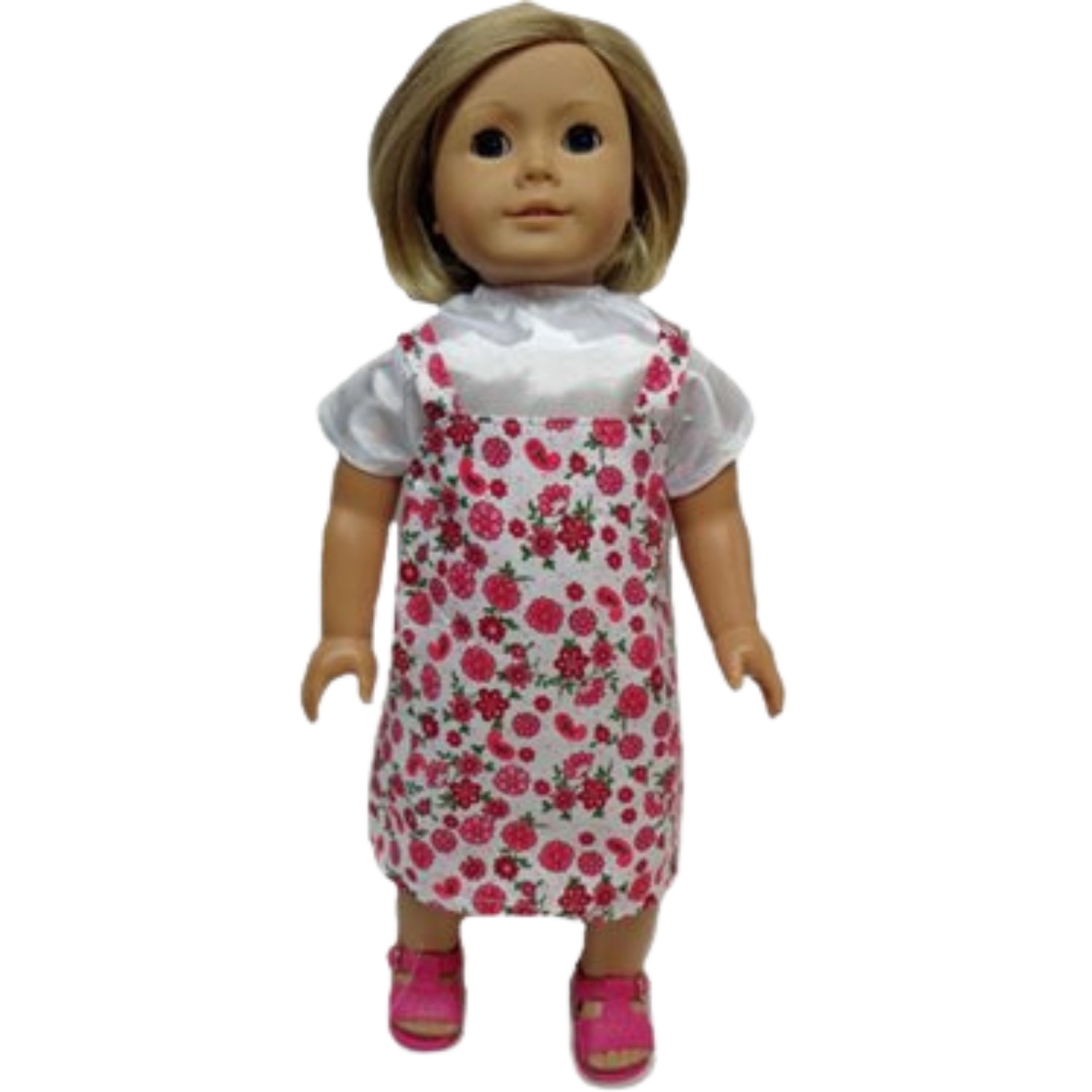 Doll Clothes Superstore Rose Jumper and Blouse Fits 18 Inch Dolls Like American Girl Our Generation My Life Dolls