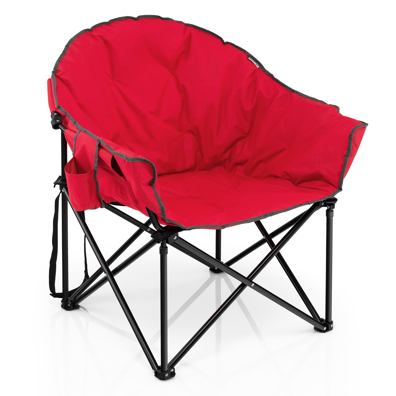 Costway Folding Camping Moon Padded Chair with Carry Bag Cup Holder Portable  Best Buy Canada