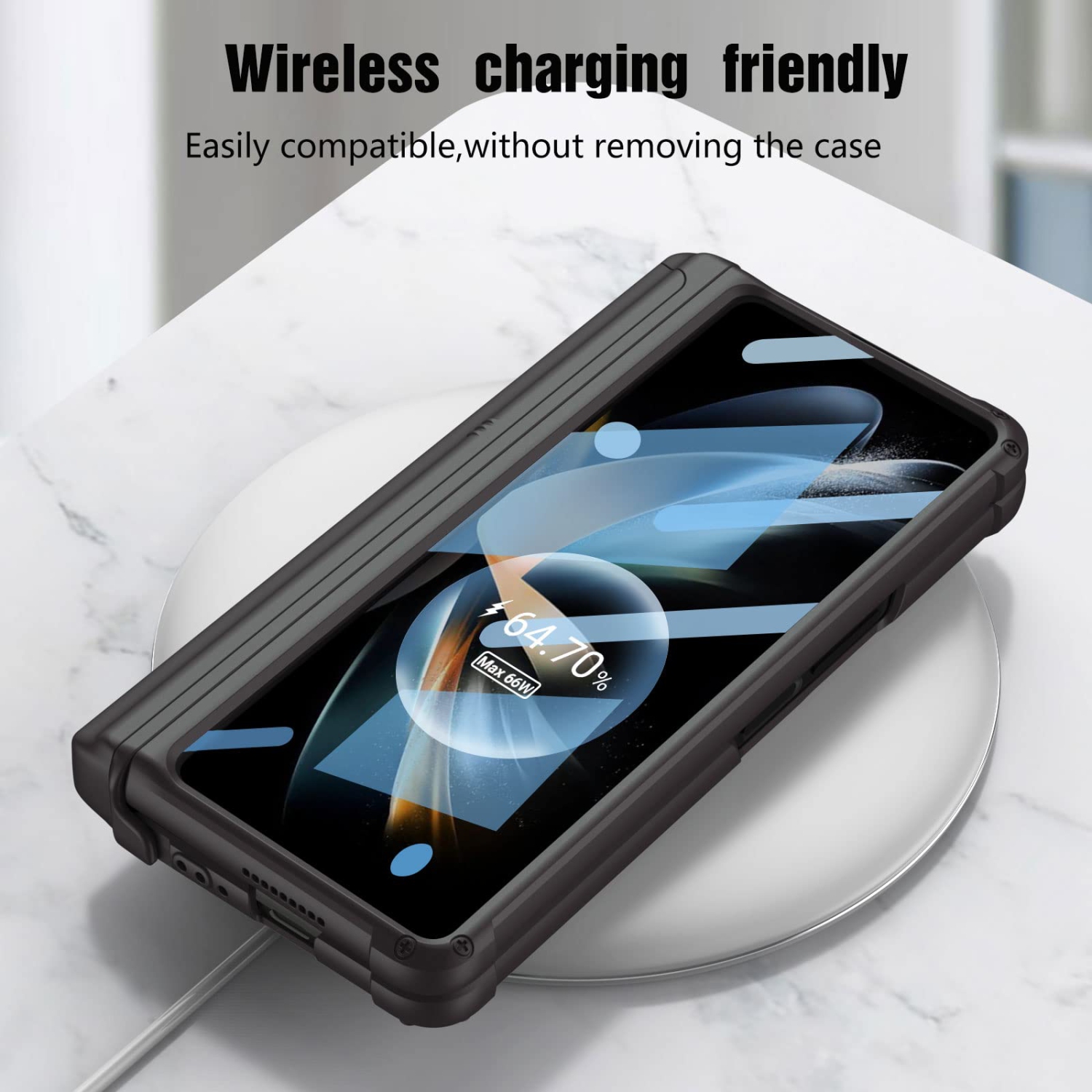 Navor Hinge Protection Series Case with Built-in Screen Protector Kickstand & S Pen Holder for Samsung Galaxy Z Fold 4 5G 2022