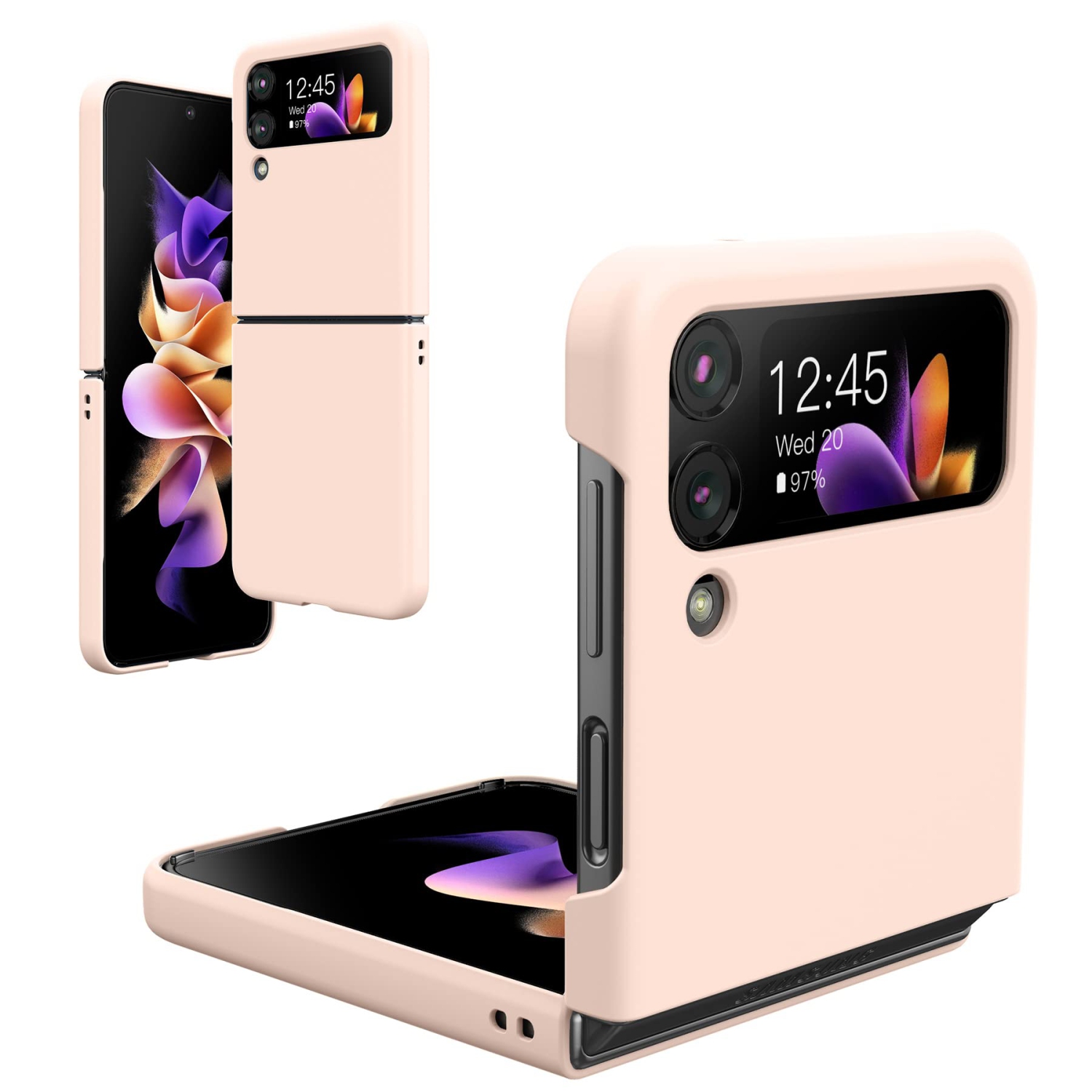 Feitenn for Galaxy Z Flip 4 Case,Slim Thin Z Flip 4 PC Case,Shockproof Durable Protective Phone Case for Galaxy Z Flip 4 5G