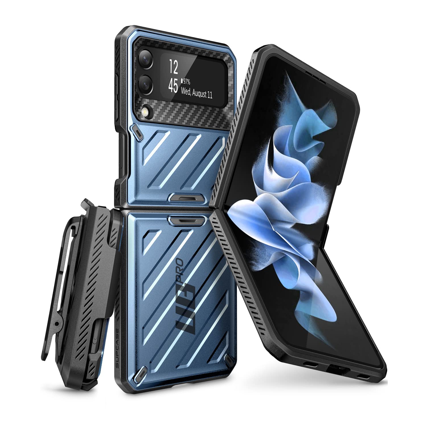 SUPCASE Unicorn Beetle Pro Series Case for Samsung Galaxy Z Flip 3 5G (2021), Full-Body Dual Layer Rugged Protective Case wi