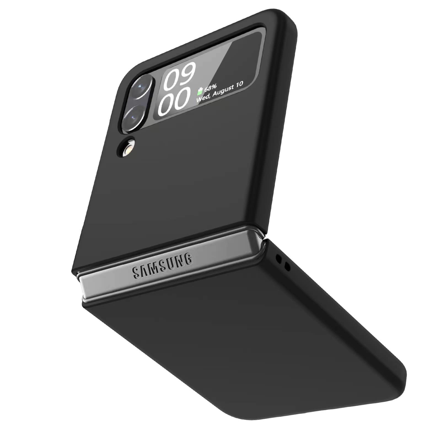 Samsung Galaxy Z Flip 4 Case: Shockproof Protective Phone Case for Galaxy Z Flip 4 5G (Black)