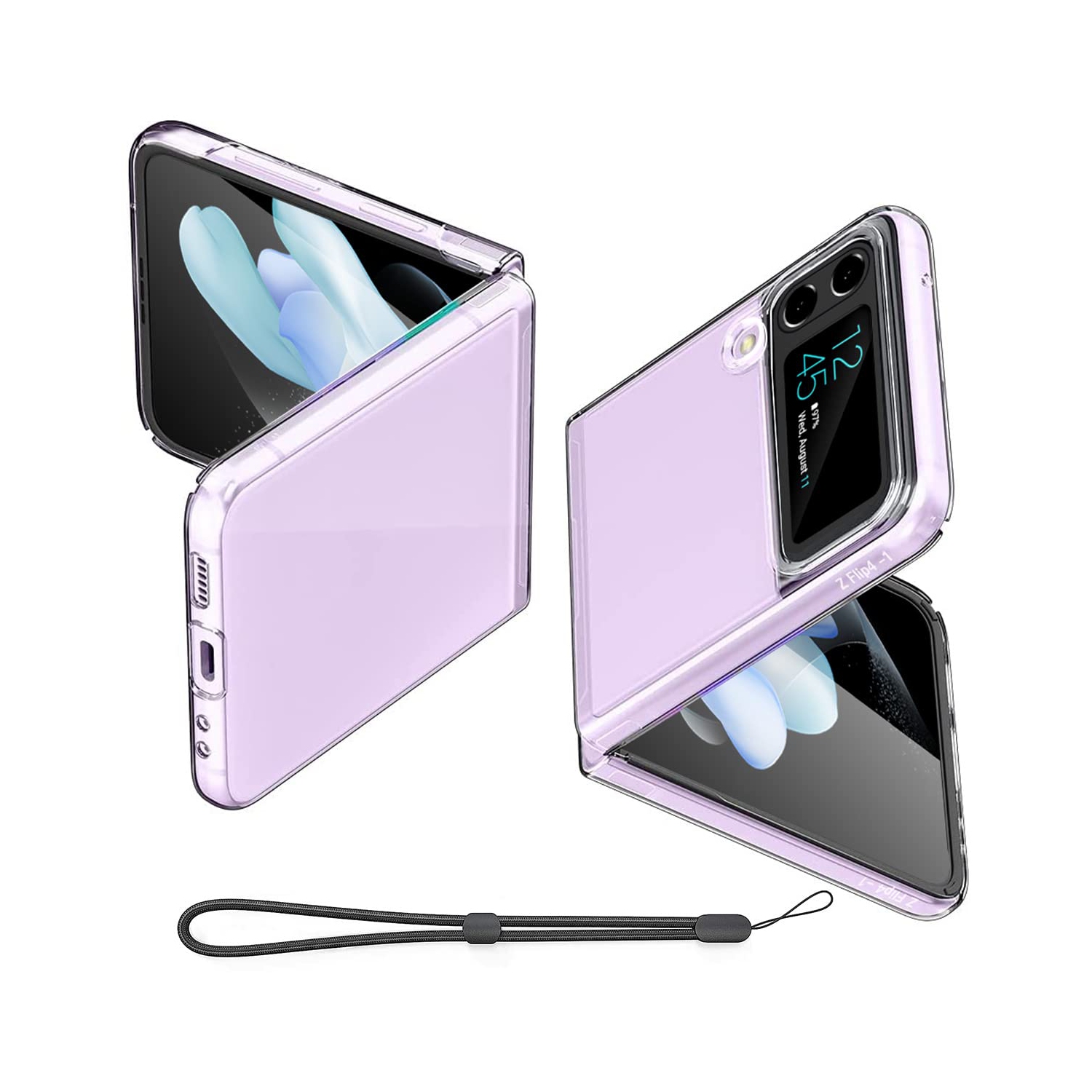 AICase for Samsung Galaxy Z Flip 4 Case Clear, Anti-Yellow Ultra-Thin Slim Fit Transparent Hard PC Phone Case for Samsung