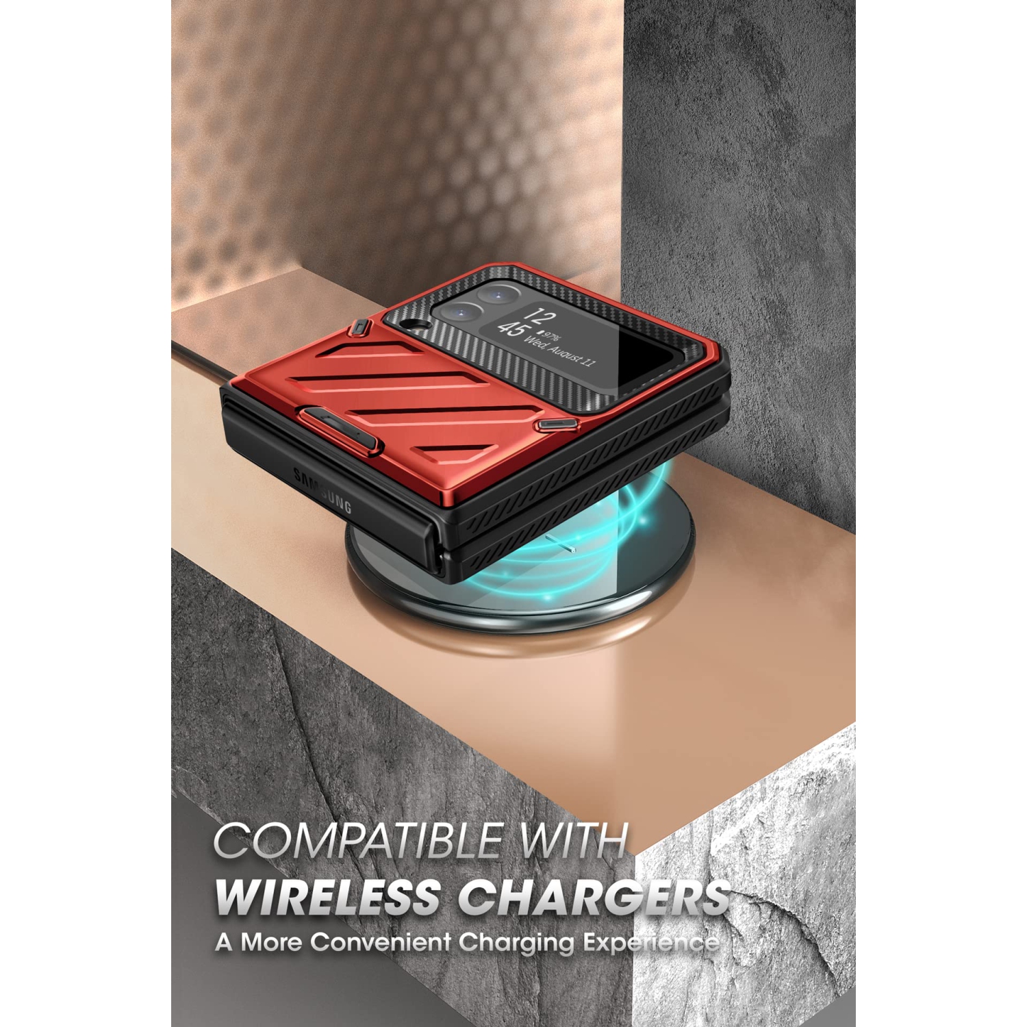 SUPCASE Unicorn Beetle Pro Series Case for Samsung Galaxy Z Flip 4 5G, Full-Body Dual Layer Rugged Protective Case wi