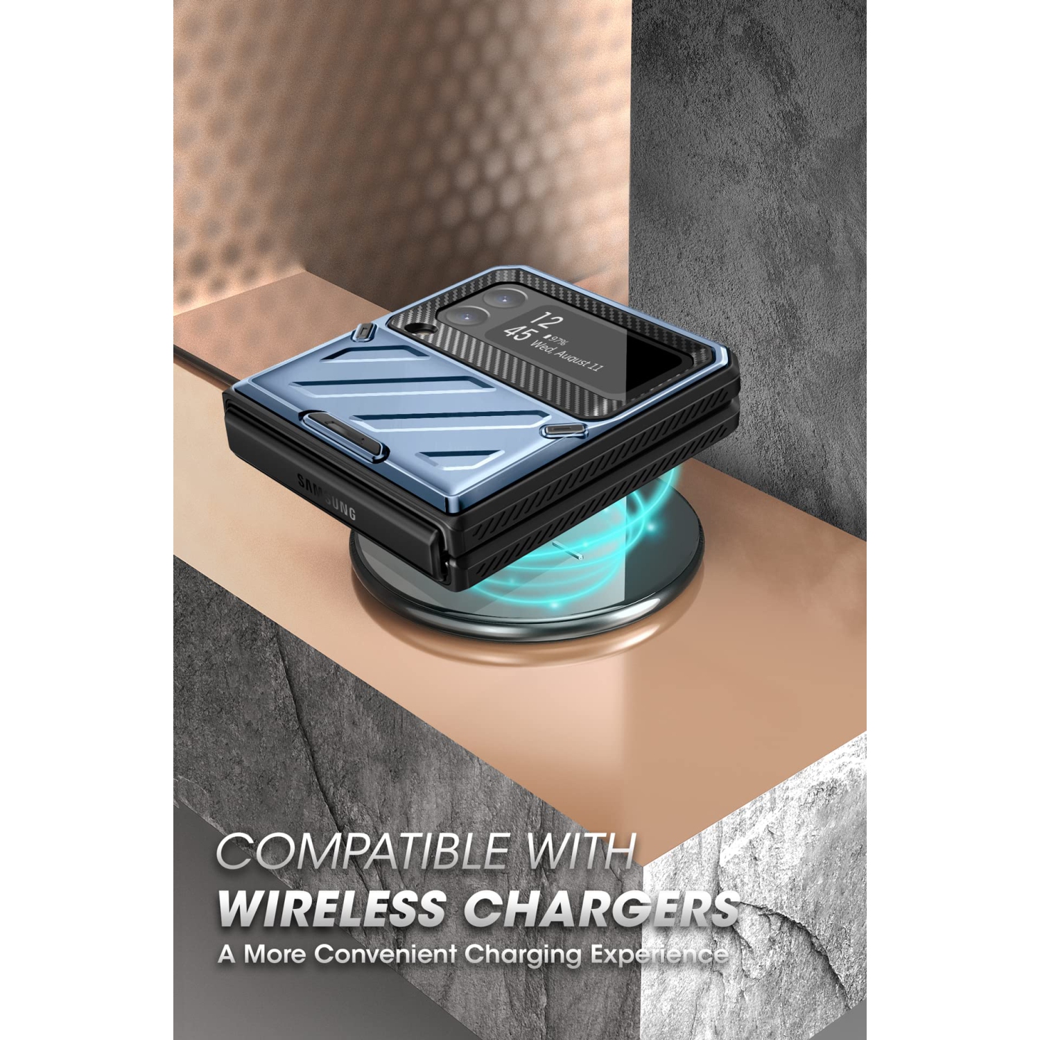 SUPCASE Unicorn Beetle Pro Series Case for Samsung Galaxy Z Flip 4 5G, Full-Body Dual Layer Rugged Protective Case wi