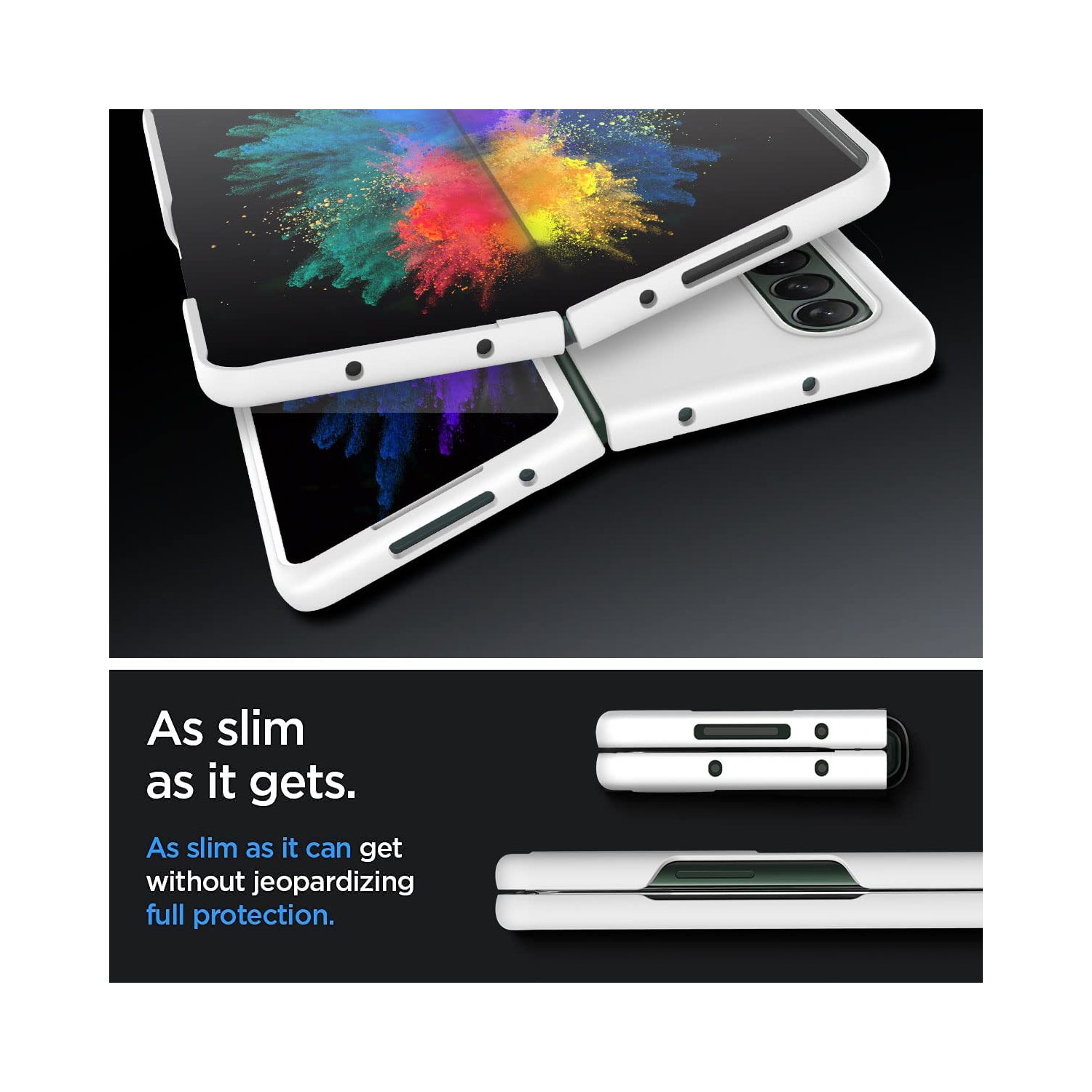 AICase for Samsung Galaxy Z Fold 4 Case, Protective Slim Thin Fit Phone Case for Samsung Galaxy Z Fold 4 5G, White