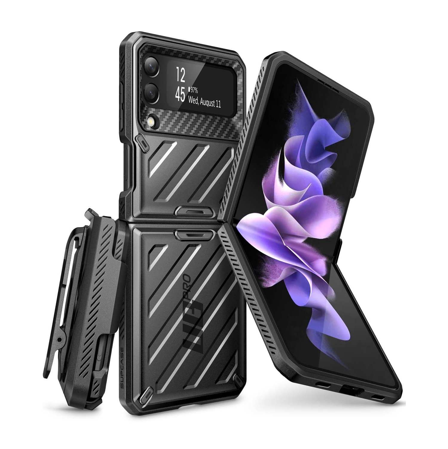 SUPCASE Unicorn Beetle Pro Series Case for Samsung Galaxy Z Flip 3 5G (2021), Full-Body Dual Layer Rugged Protective Case wi