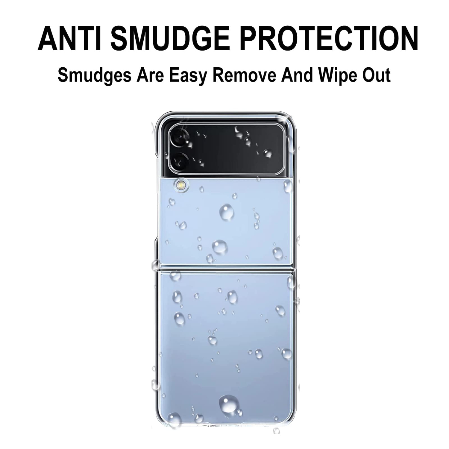 Case for Samsung Galaxy Z Flip 4, KZIOACSH Slim Fit Hard PC Crystal Anti-Scratch Anti-Drop Clear Bumper Case Lightweight Ski