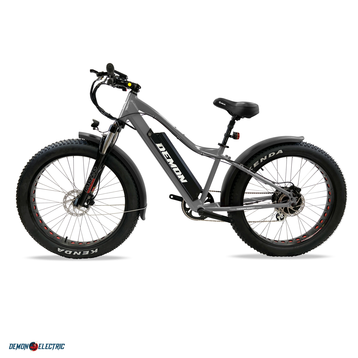 Demon Electric Thunderbolt SL 500W 26-in Fat-Tire Electric Bike, 50-60km Battery Range, Front Suspension, TEKTRO Hydraulic Brakes, SHIMANO 7 Speed