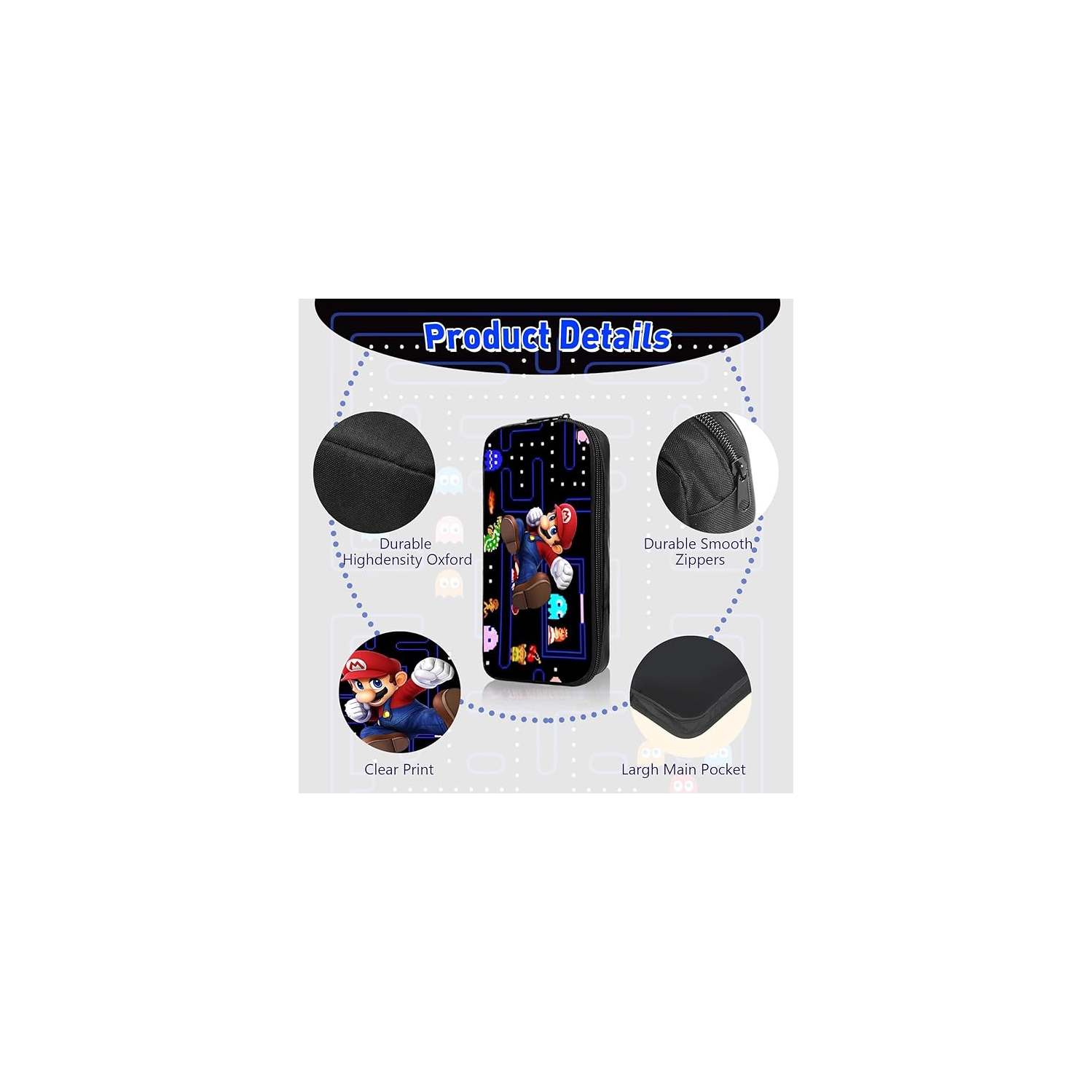 Ensemble sac à dos pour enfants avec sac-repas et étui à crayons – Sac d'école durable pour garçons et filles, léger, sangles ajustables, motif de