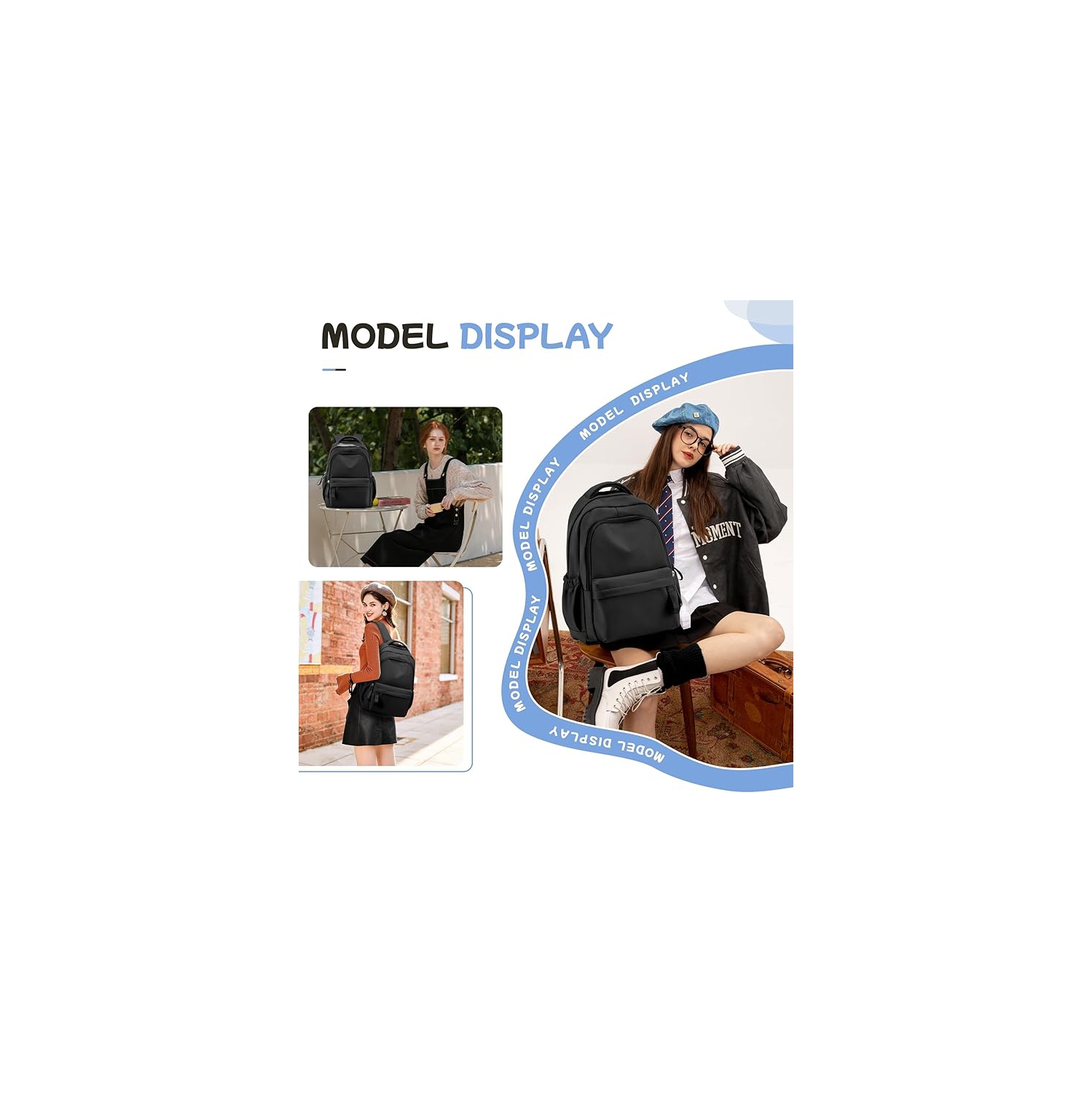 Sac à dos scolaire d'Urban-Nomad – Sac pour portable College & Travel pour femmes, hommes et adolescents