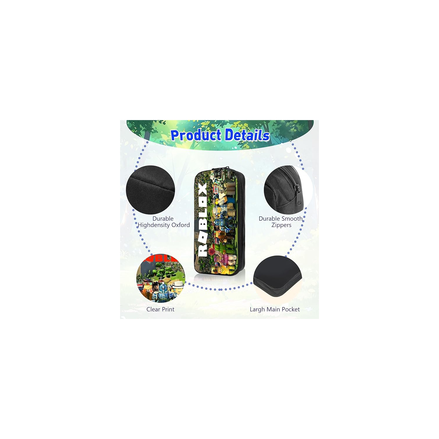 Ensemble sac à dos pour enfants avec sac-repas et étui à crayons – Sac d'école durable pour garçons et filles, léger, sangles ajustables, motif de