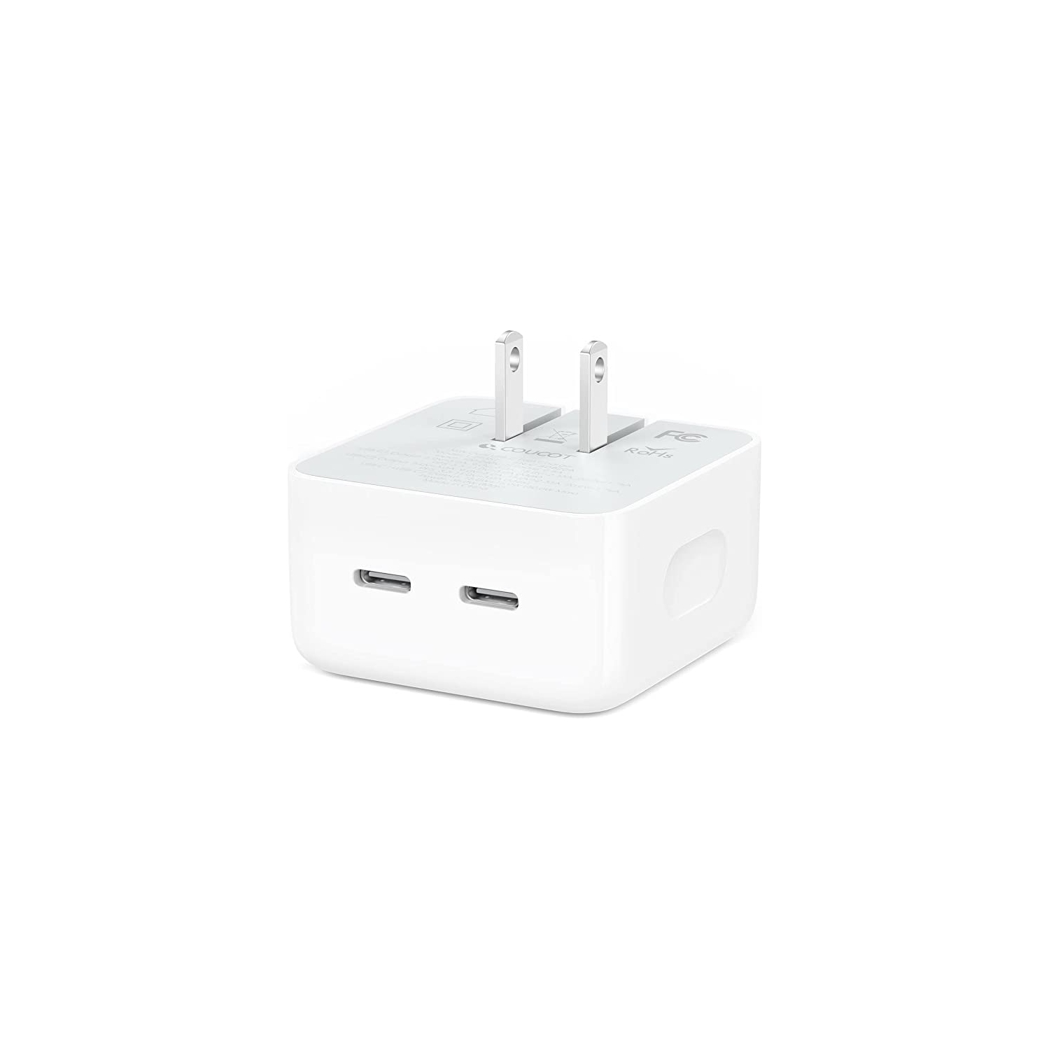 [Apple MFi CERT] iPhone 15 14 13 Fast Charger 35W Wall Charger Block, Dual USB-C Port Compact Power Adapter, PD 3.0​​​​ Fast for iPhone 15 pro max 14/13/12/11 Macbook iPad samsung