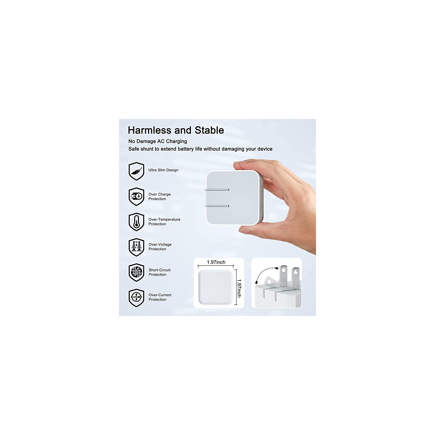 [Apple MFi CERT] iPhone 17 16 15 Chargeur rapide 35&nbsp;W Adaptateur de chargeur mural USB-C double, PD 3,0​​​​ Pour iPhone 17 Pro Max 16 Pro Max