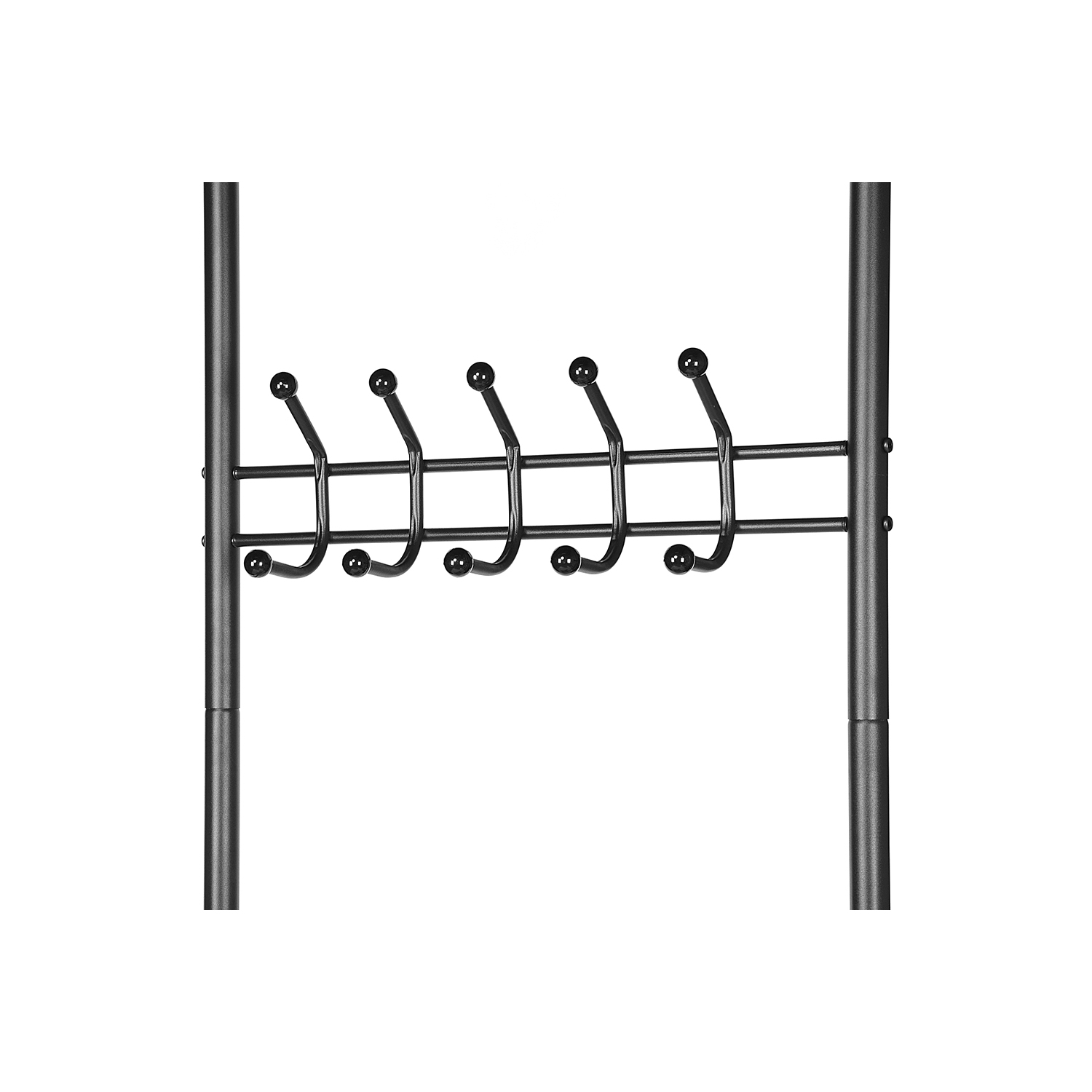 Multifuctional Clothing Rack Garment Rack Metal Entryway Coat Rack 3-Tier Shoe Bench with 18 Hooks,Easy Assembly