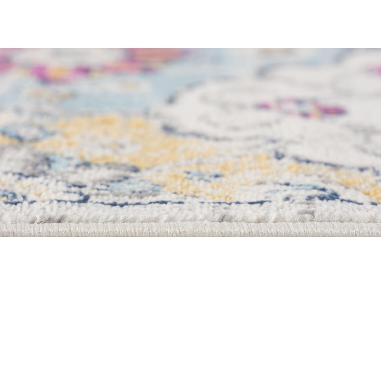 Rug Branch Valencia Contemporary Vintage Floral Blue/Grey Indoor Area Rug