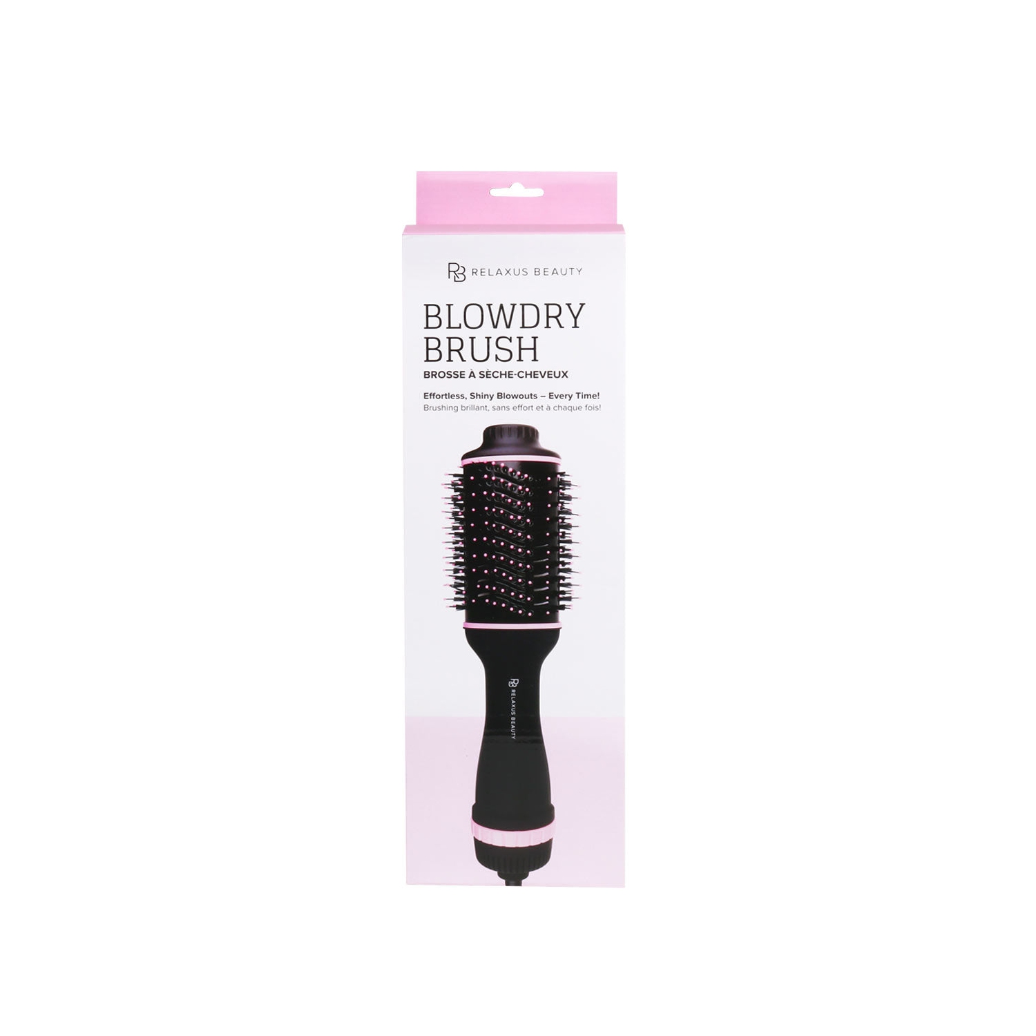 Brosse pour cheveux secs Blowdry Blow de Relaxus - Rose