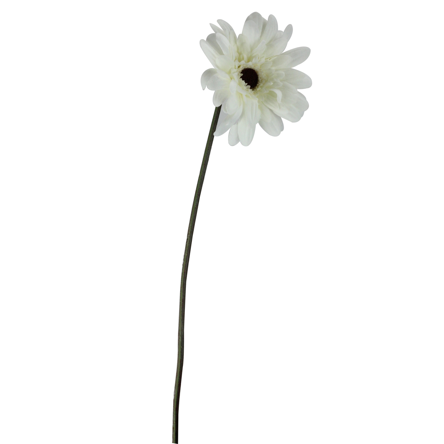 Gerbera Daisy Artificial Floral Stem Spray - 21.5" - Cream