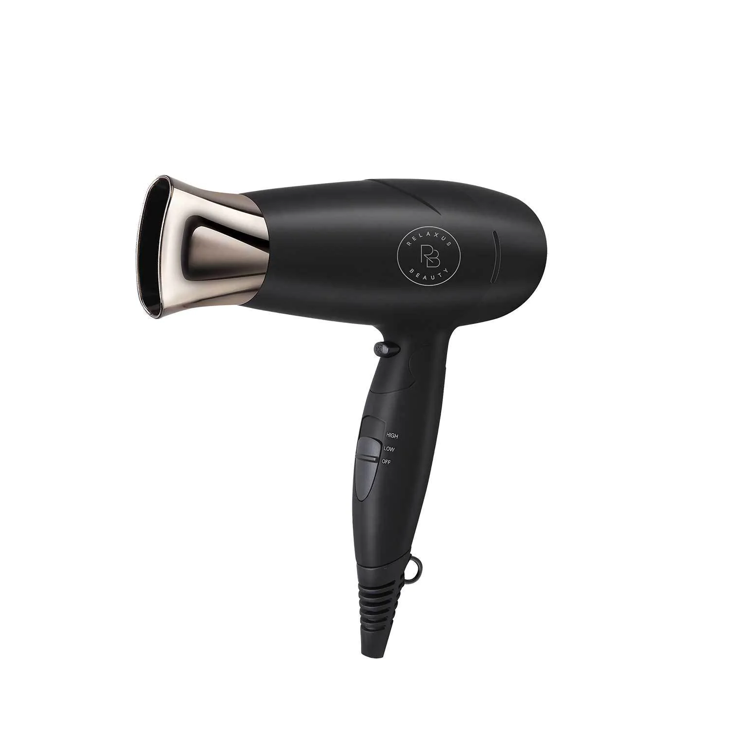Relaxus Black Dry2Go Travel Blow Dryer 1875w