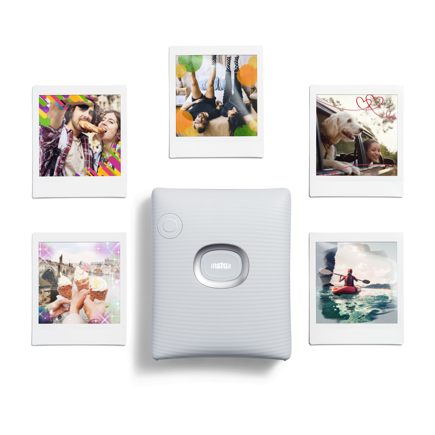 Imprimante Instax Square Link de Fujifilm pour téléphone intelligent - Frêne blanc