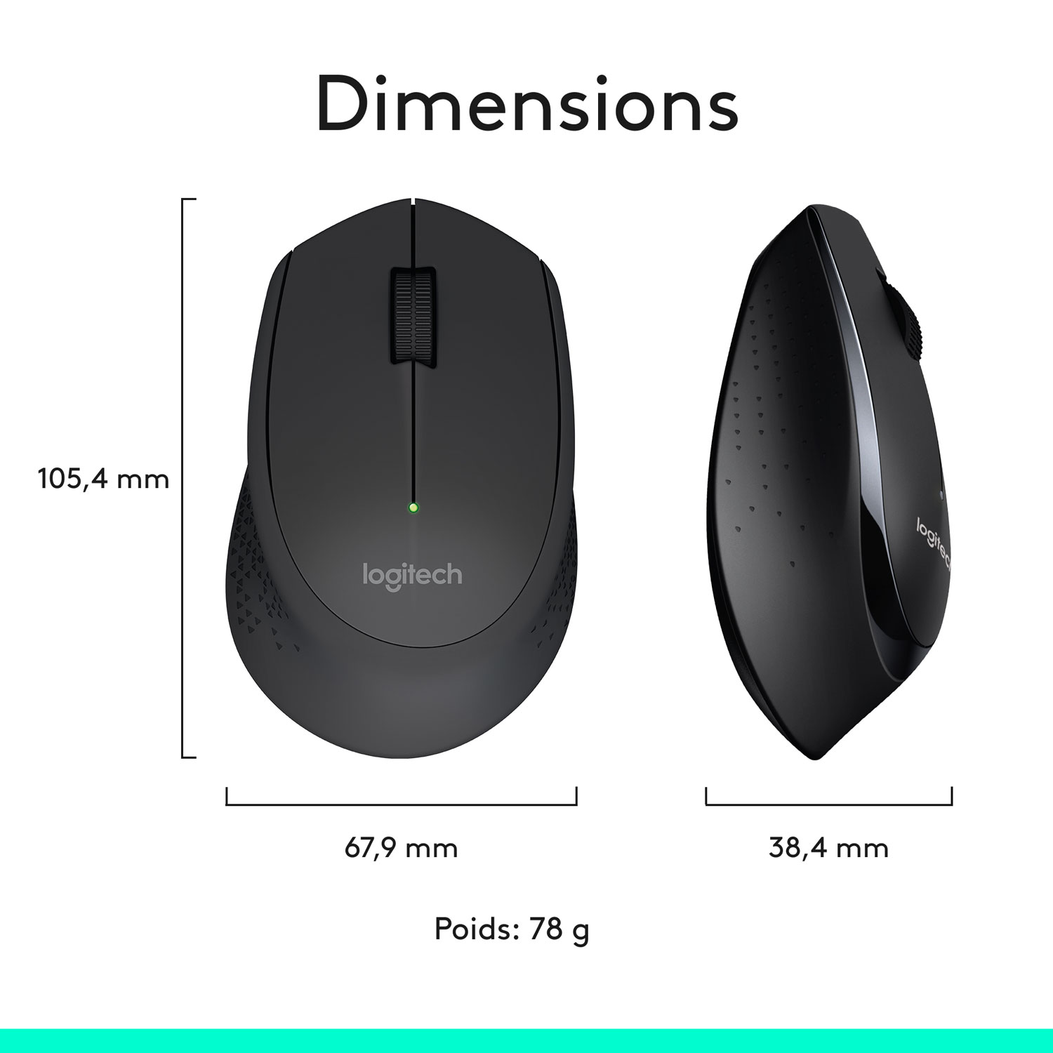 Ensemble avec clavier et souris optique sans fil MK345 de Logitech