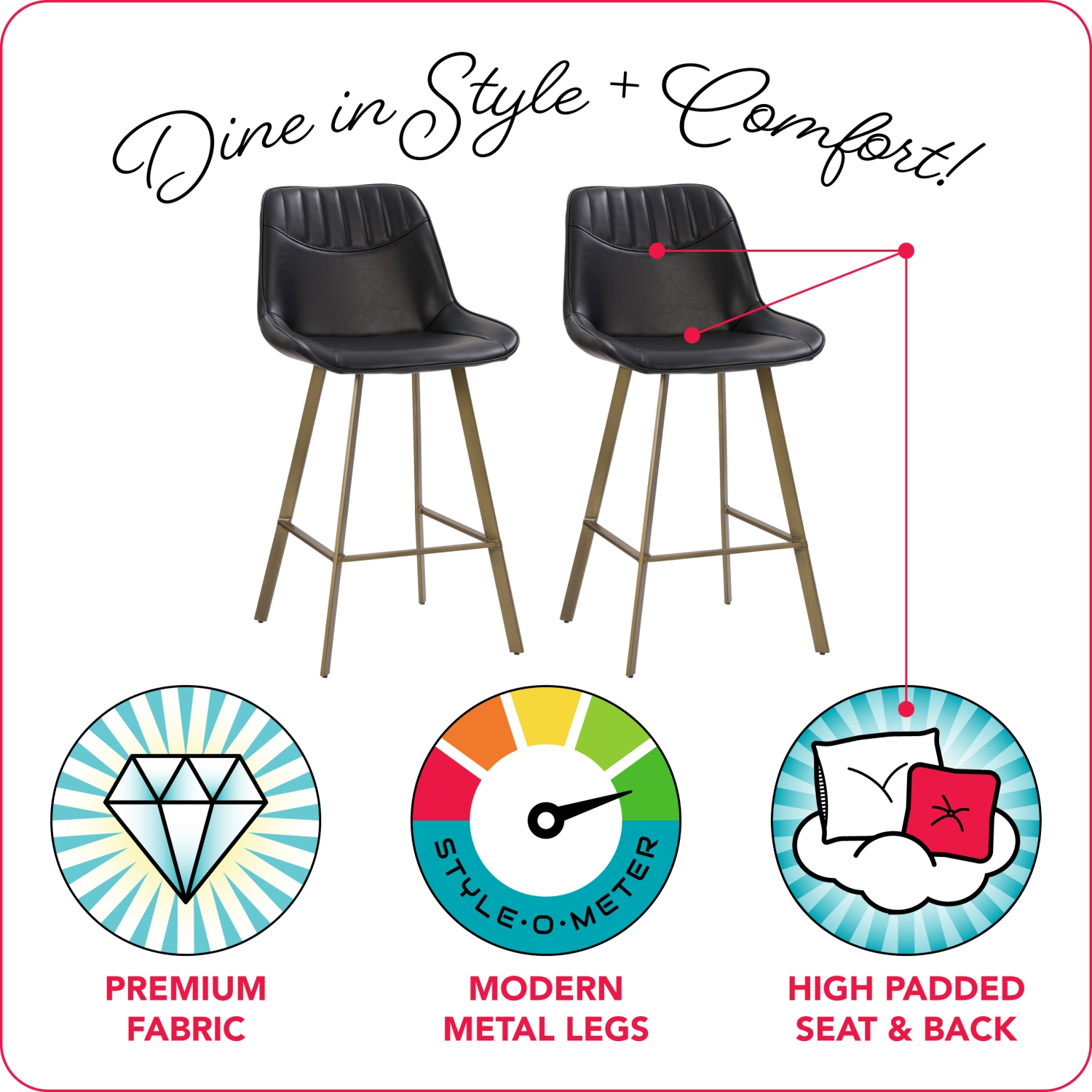 Tabouret de bar moderne Christoff