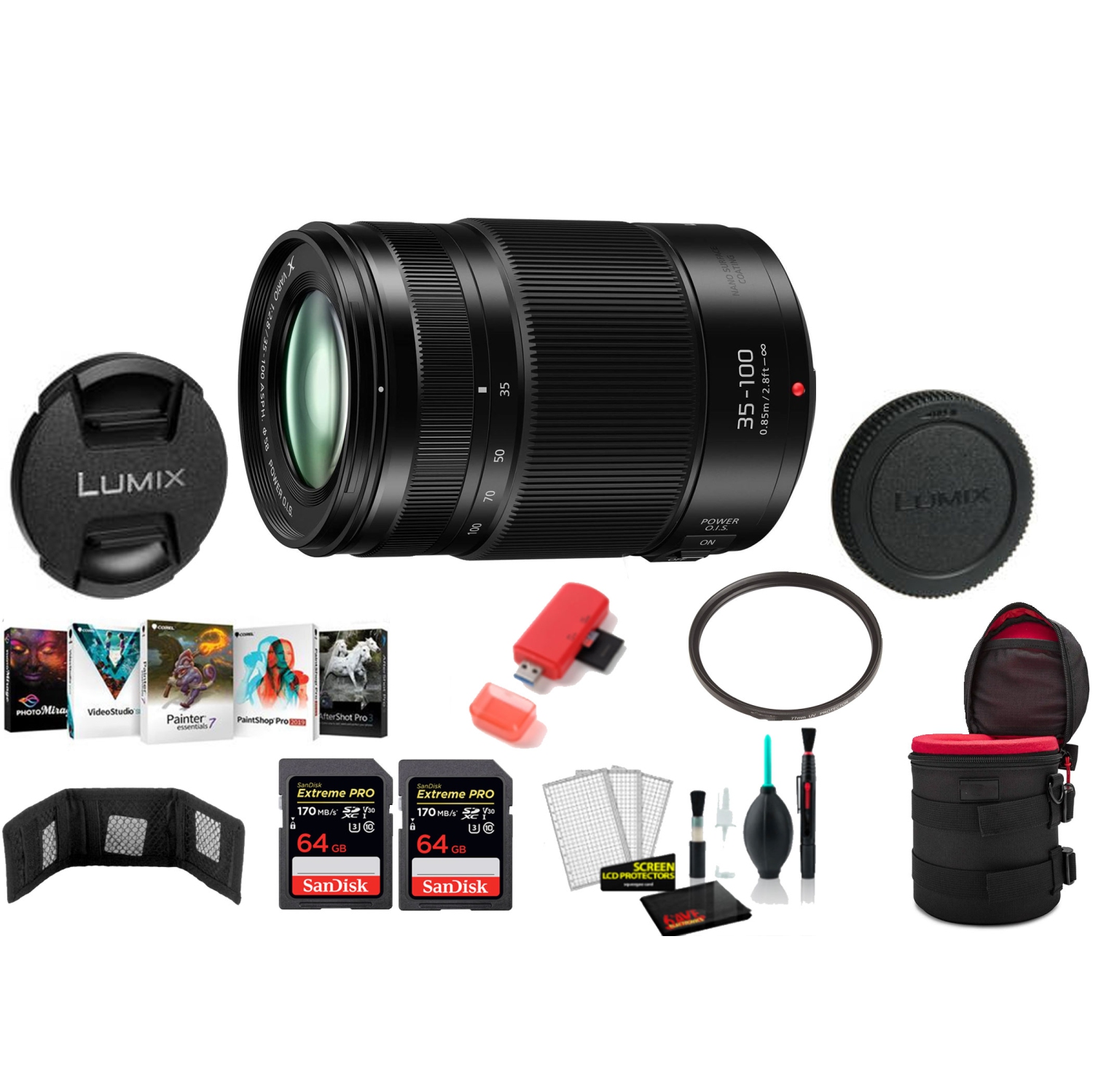 Panasonic Lumix G X Vario 35-100mm f/2.8 II POWER O.I.S. Lens with