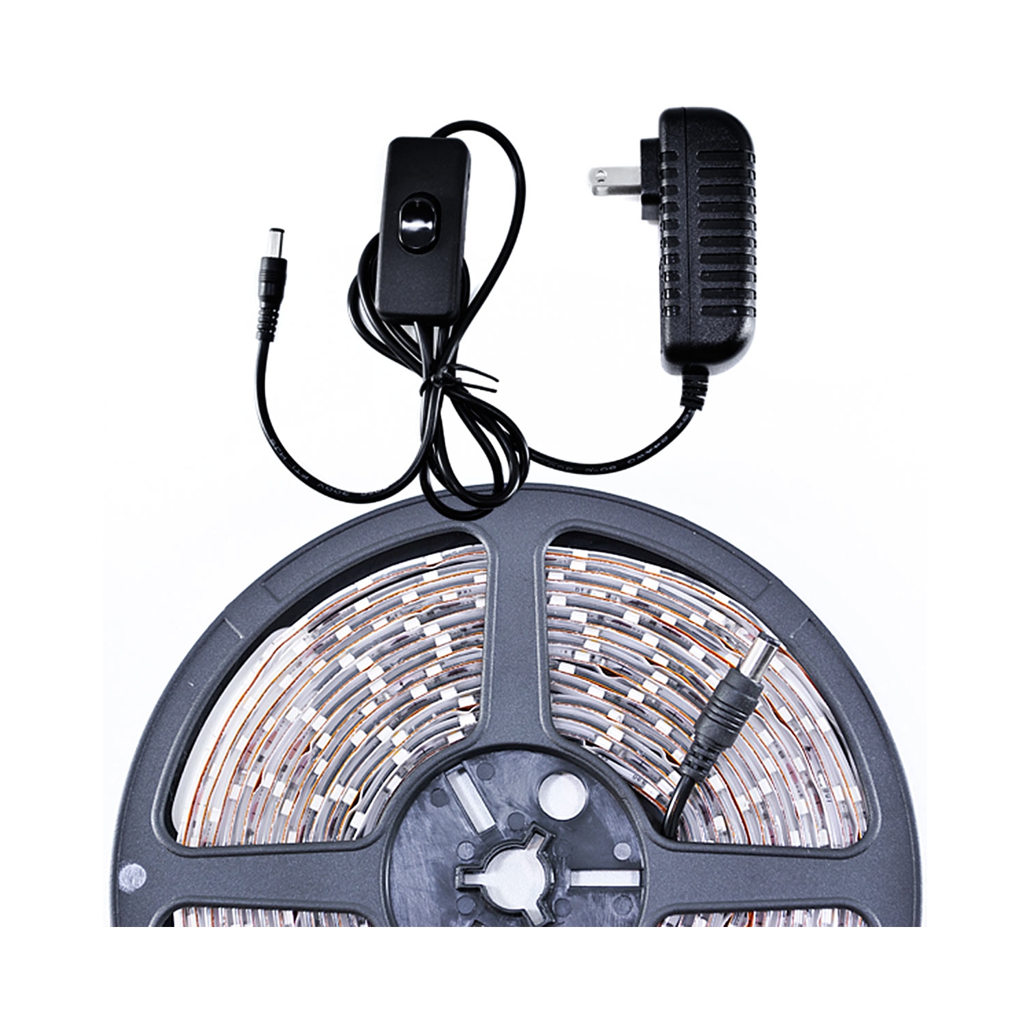 2' Feet Cool White 36 LEDs Light SMD3528 On/Off Switch Control Kit 110V Plug - LED Strip Lighting Reading Strip Night Lamp Bulb Accent Waterproof