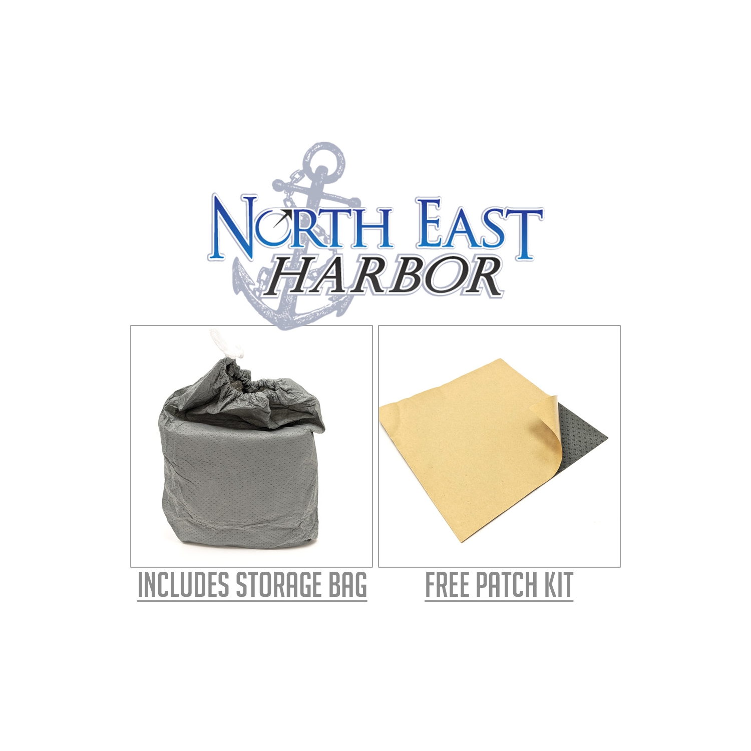 North East Harbor Outdoor Patio Standup Heater Cover, Fits Heaters with up to 18.5" Inch Base and 32" Inch Dome Top, Grey & Black