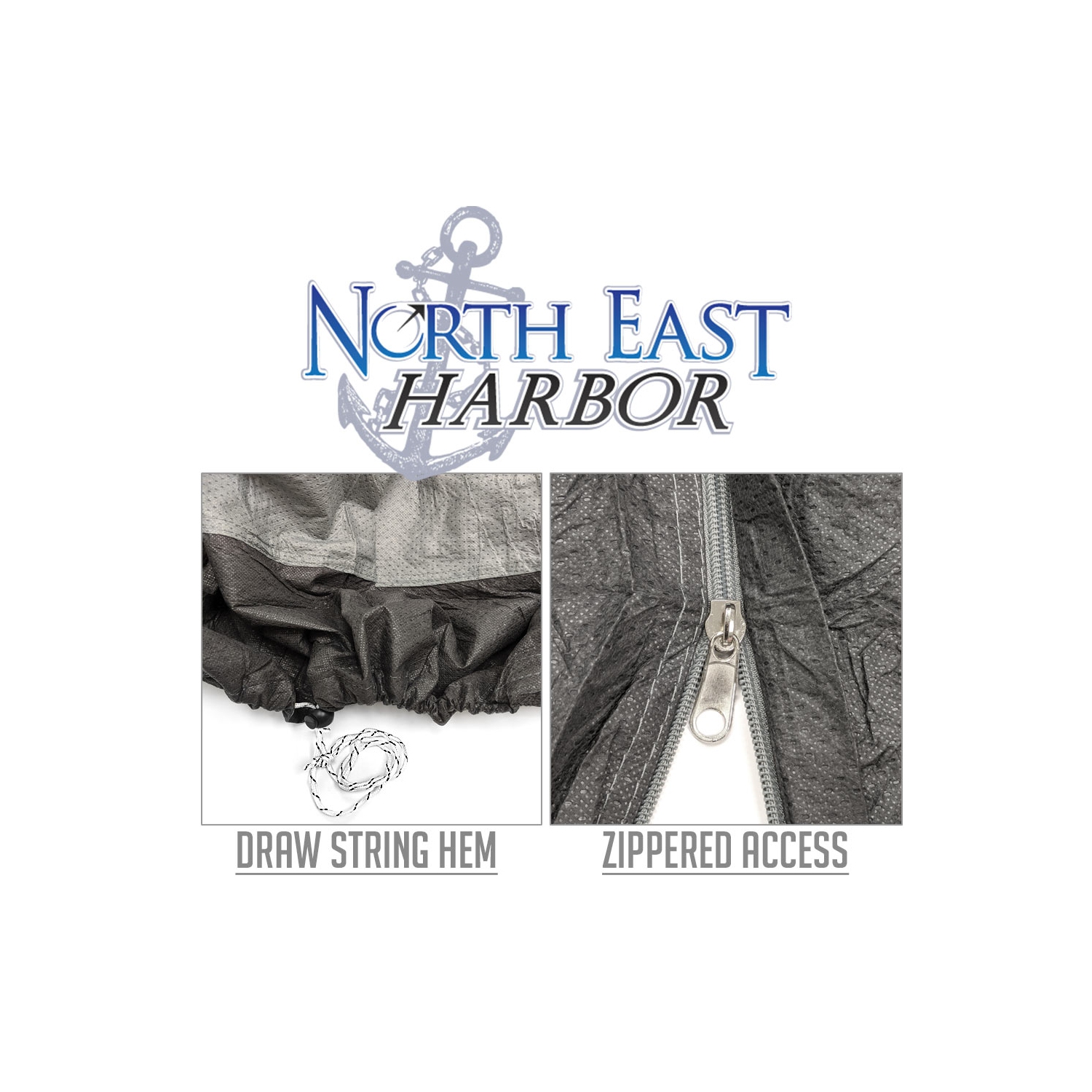 Outdoor Stand-Up Patio Heater Cover - 95"H x 32" Diameter Dome x 18.5" Diameter Round Base - Breathable Material, Sunray Protected, and Weather