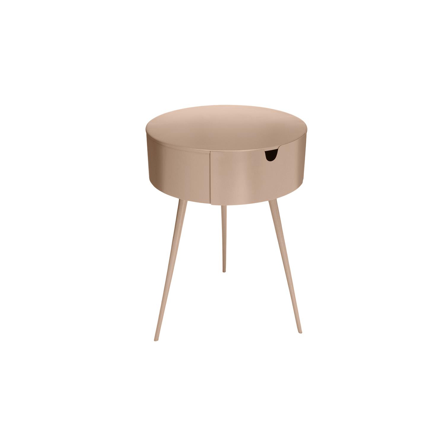 Meridian Furniture Bali Pink Metal Nightstand